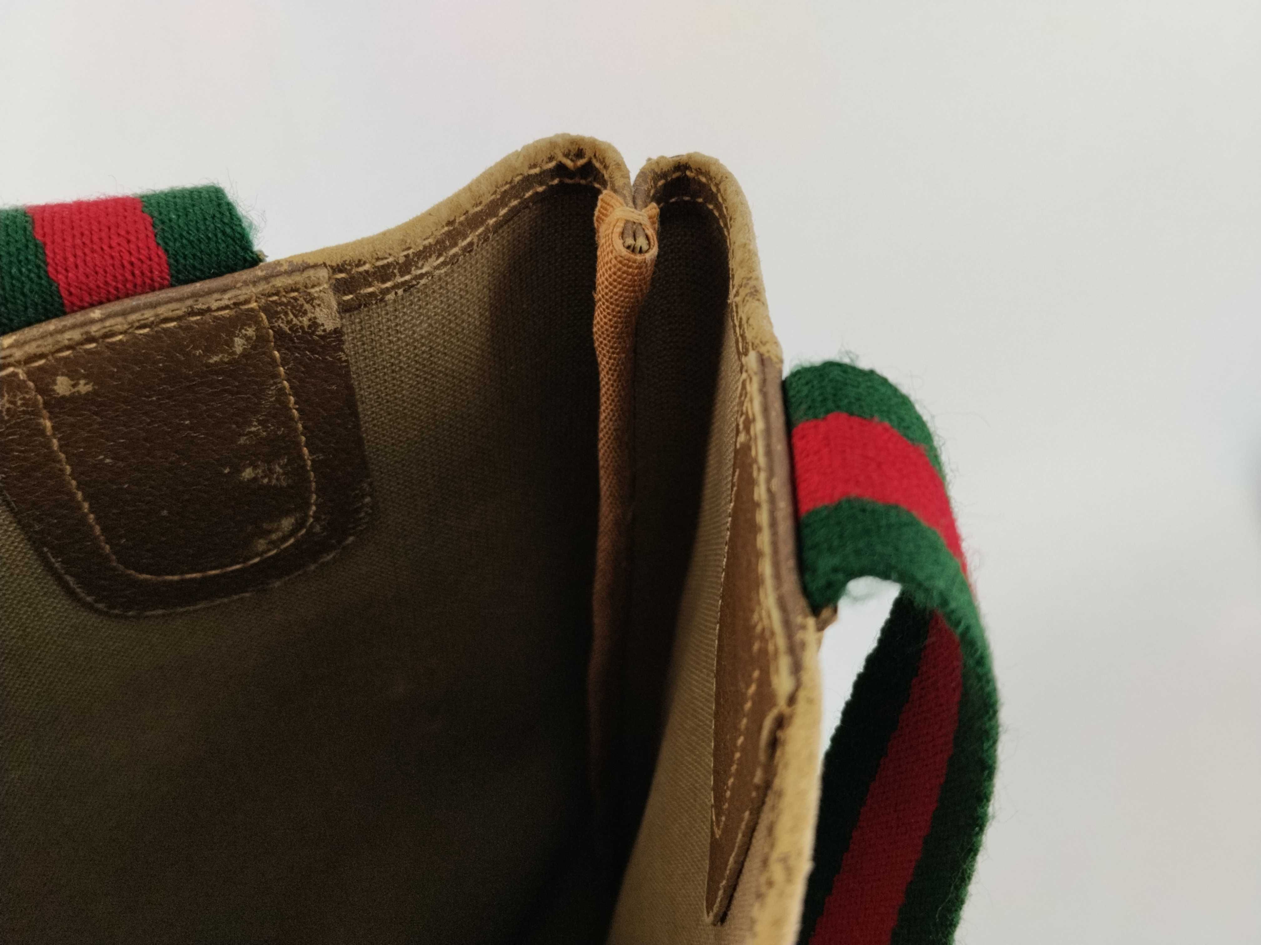 GG Supreme Gucci 40 02 003 GG Supreme Sherry Line Tote Bag Brown Tote Bag — view 12