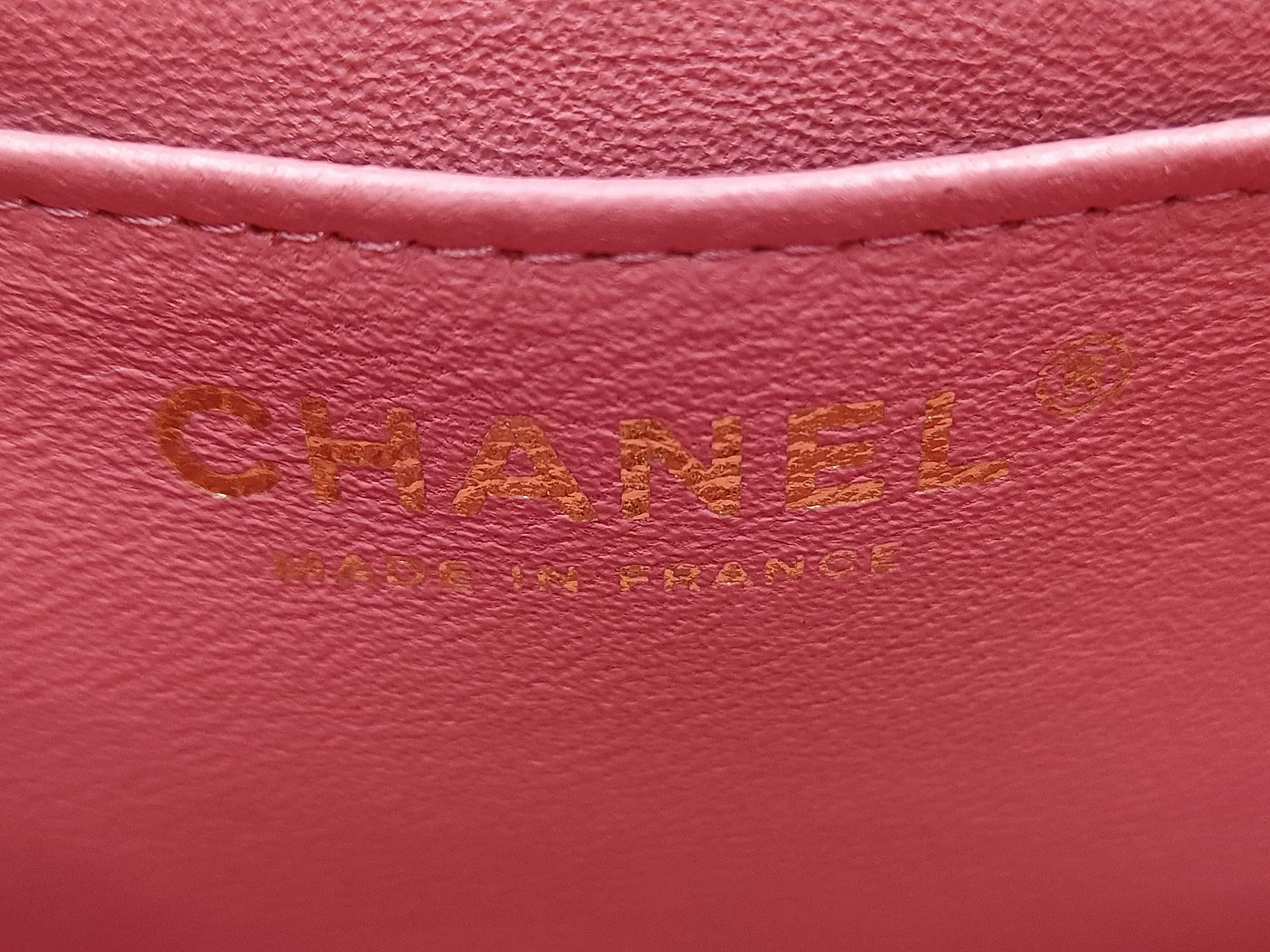 Mini Matelassé Caviar Pink Chain Shoulder Bag — view 11