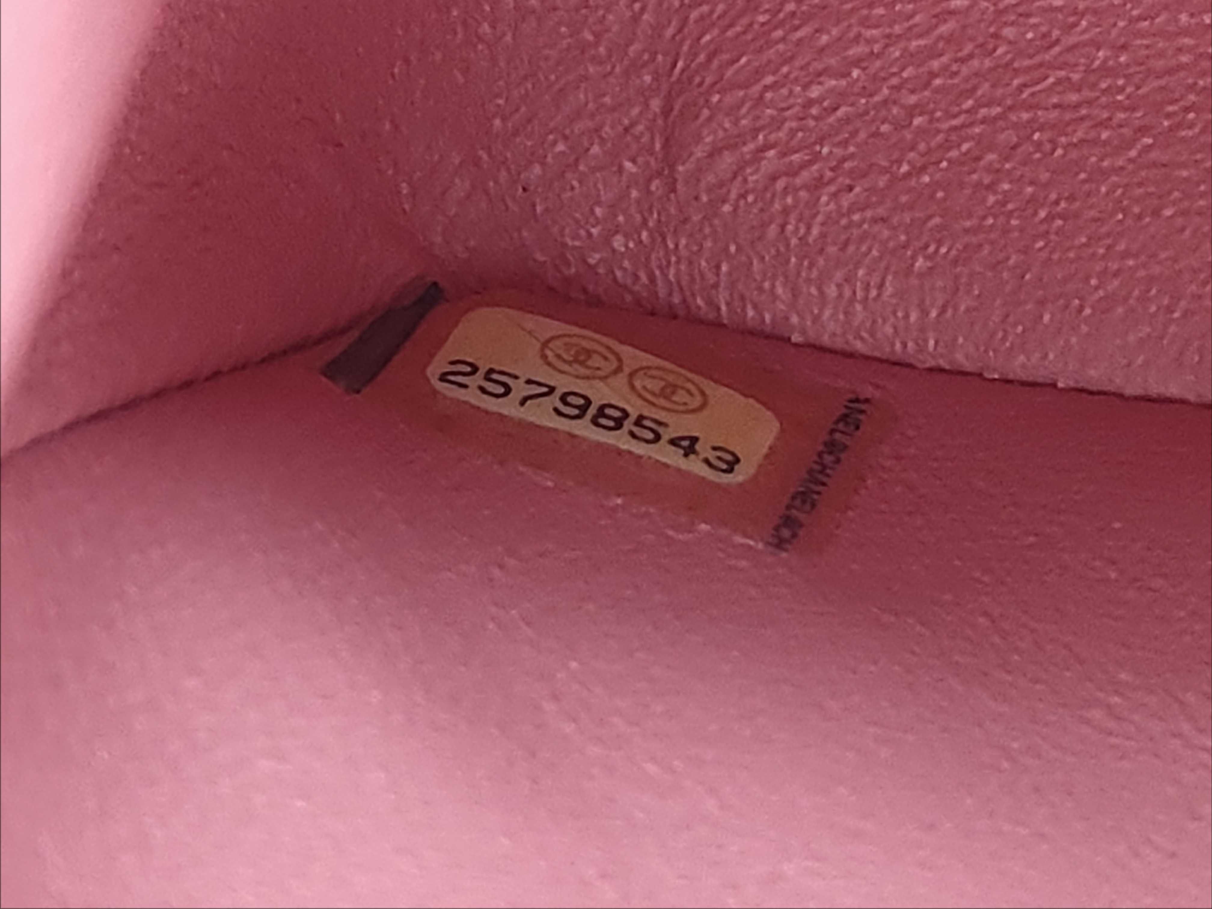 Mini Matelassé Caviar Pink Chain Shoulder Bag — view 10