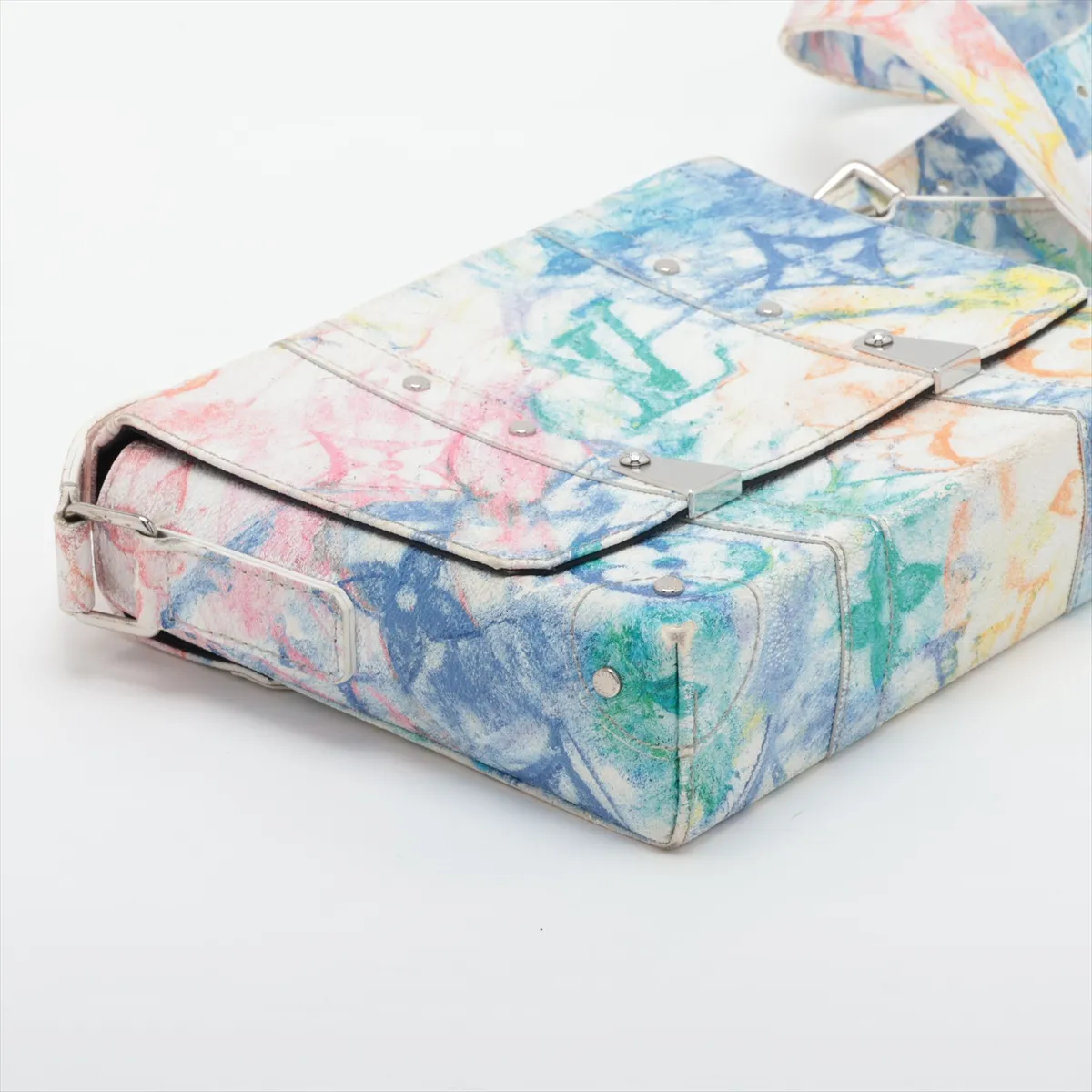 Monogram Pastel Trunk Messenger PM M45661 AR5200 Multicolor RFID Detectable — view 4