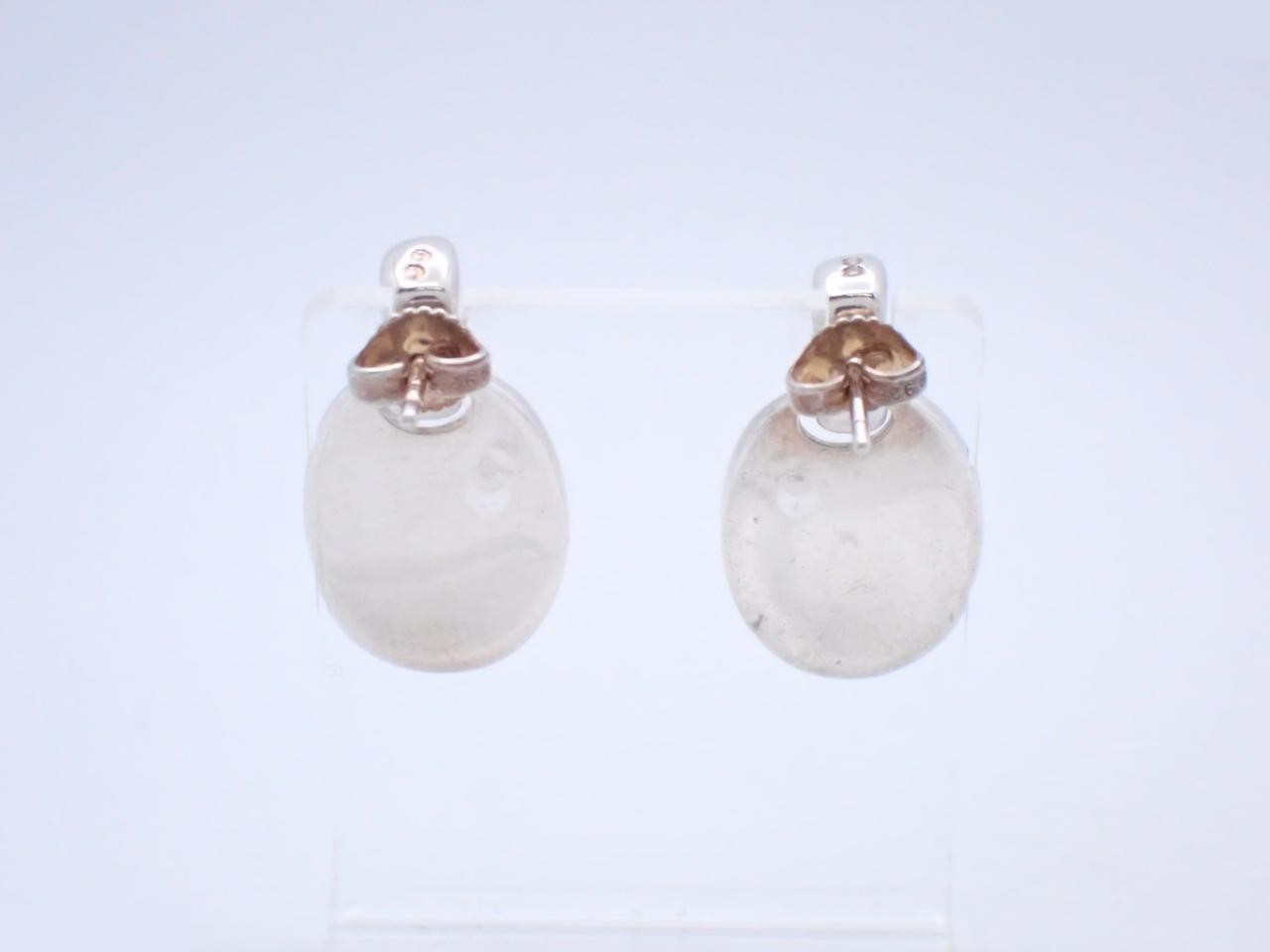 Logo Swing Earrings, 925 Sterling Silver, 8.2g — view 2