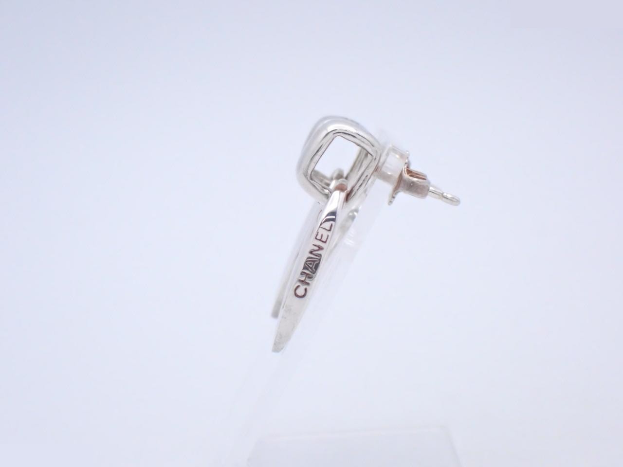 Logo Swing Earrings, 925 Sterling Silver, 8.2g — view 3
