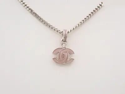 Coco Mark Rhinestone Necklace 04P, Chain approx. 42cm