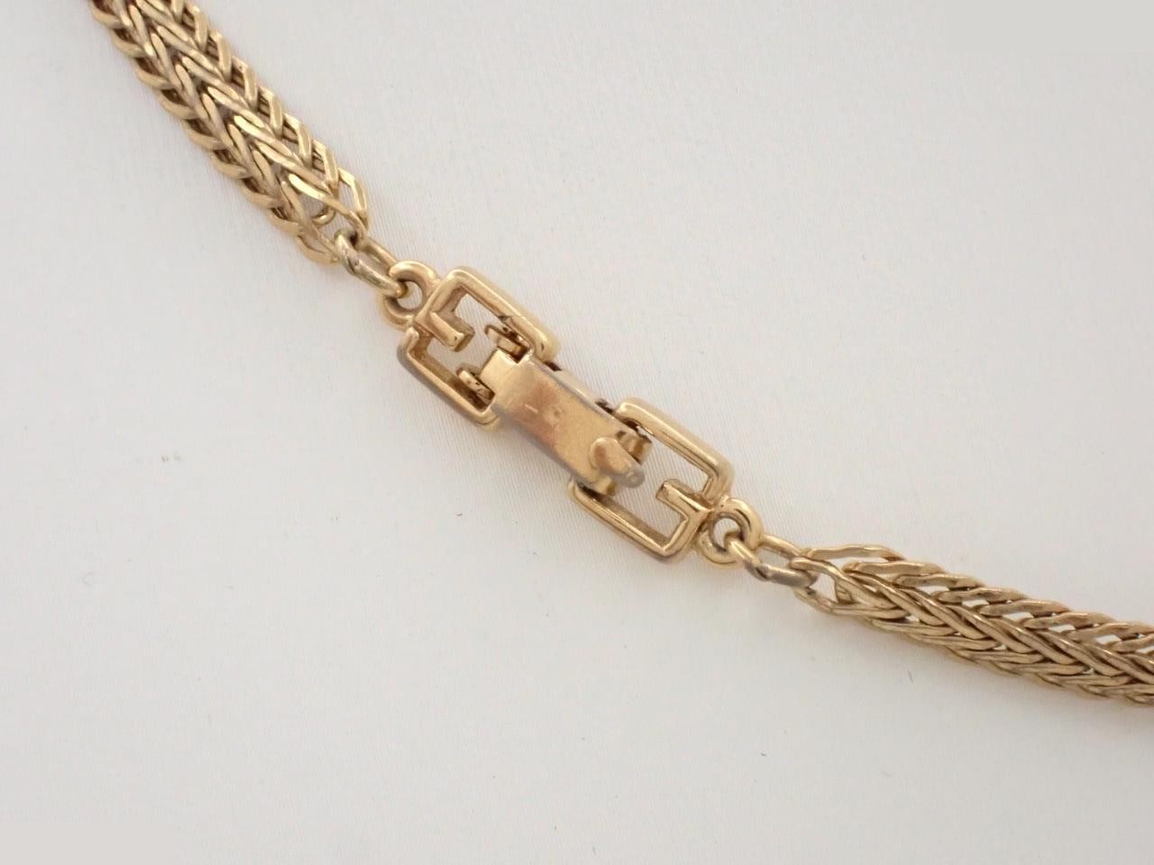 Gold necklace, chain approximately 40cm — view 2