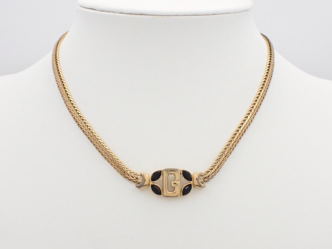 Gold necklace, chain approximately 40cm — view 3