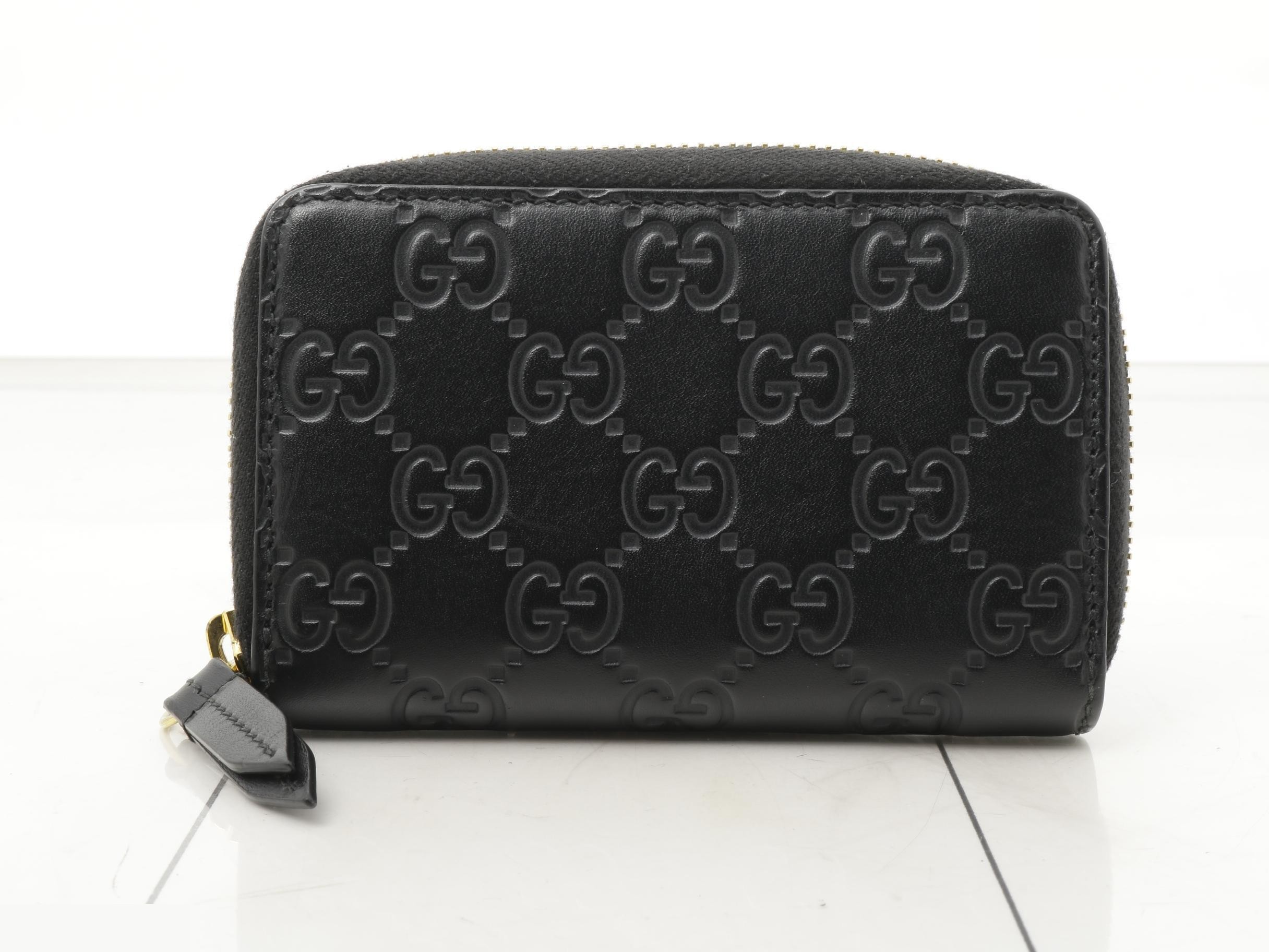 Guccissima Leather Coin Case