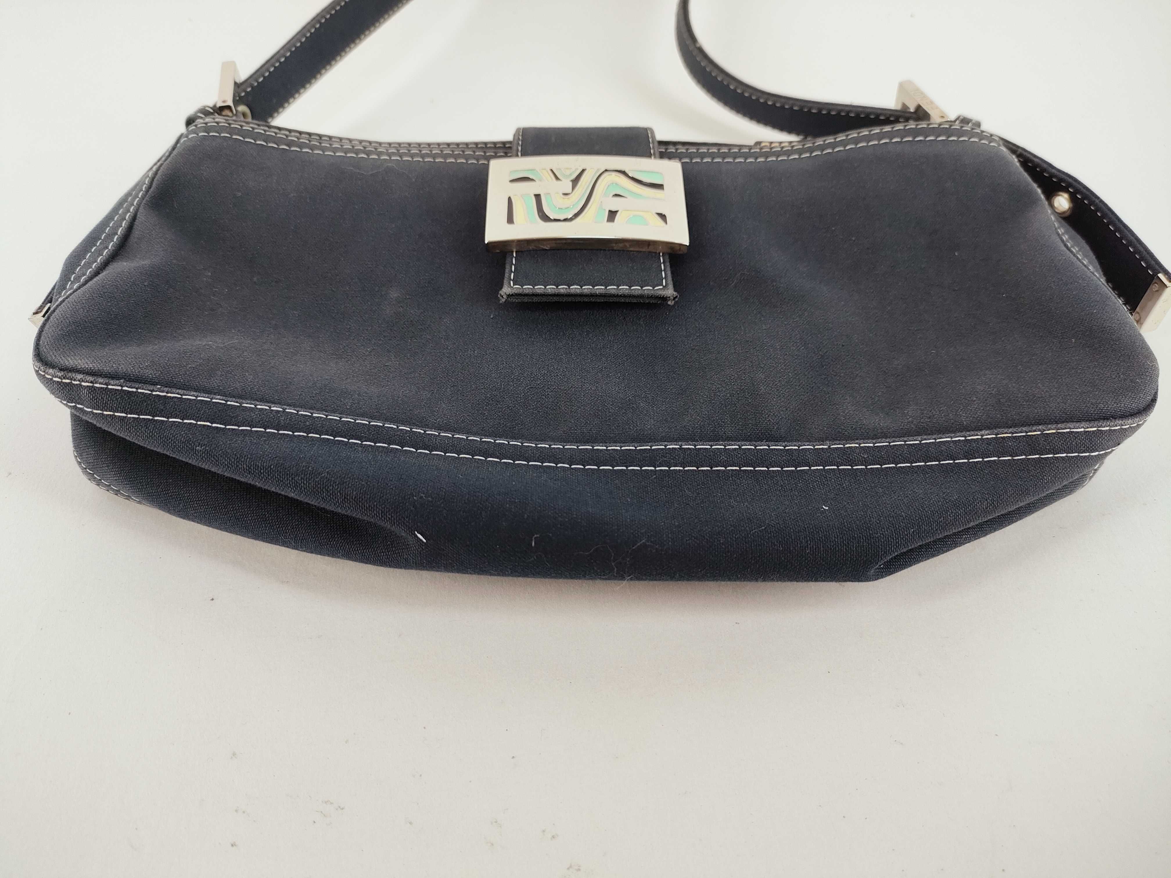 Mamma Bucket Denim Marble Indigo Shoulder Bag One-Shoulder Bag — view 7