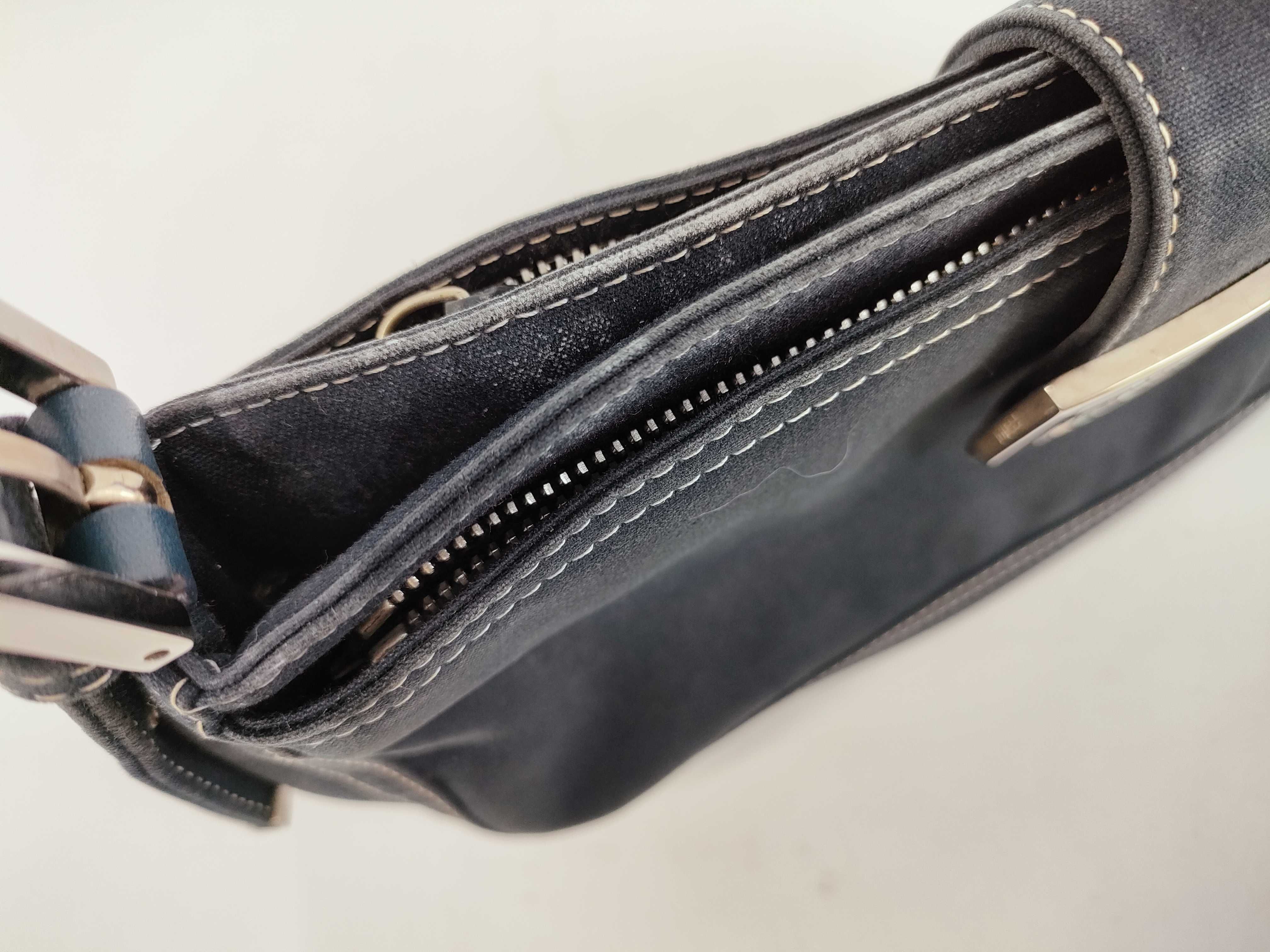 Mamma Bucket Denim Marble Indigo Shoulder Bag One-Shoulder Bag — view 8