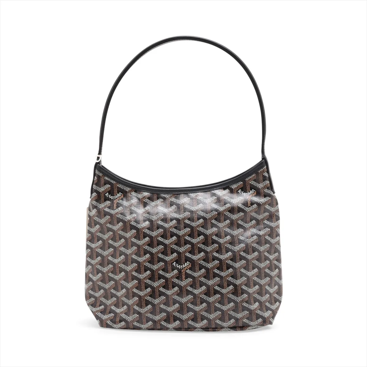 Bohème Mini PVC x Leather Shoulder Bag, Black — view 2