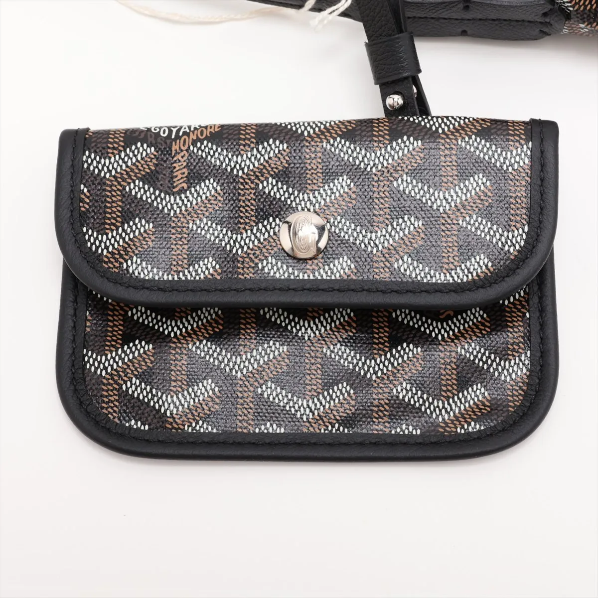 Bohème Mini PVC x Leather Shoulder Bag, Black — view 11