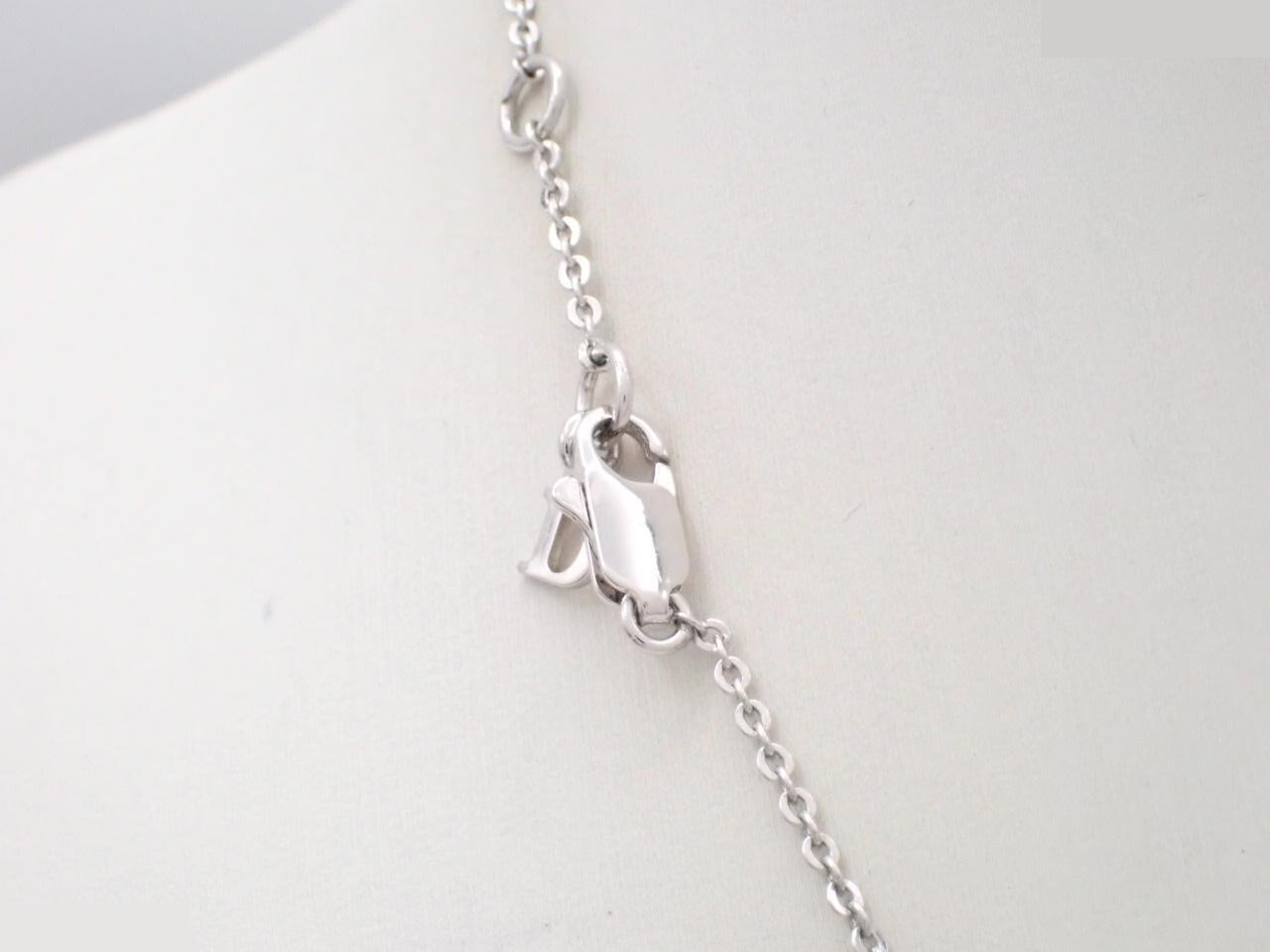Logo x Flower Silver Necklace, Chain approx. 40cm — view 2