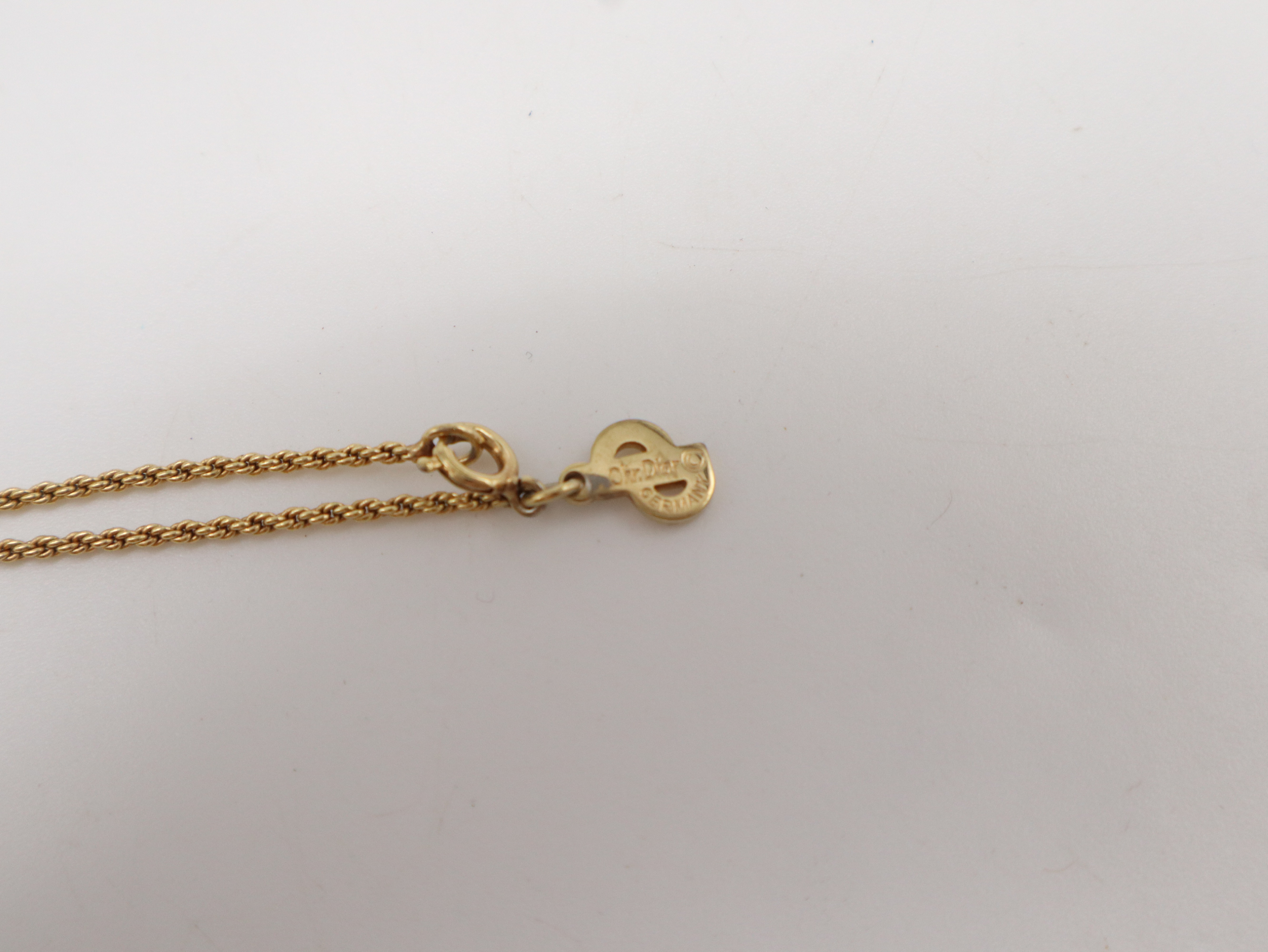 CD Icon Rhinestone x GP Necklace — view 6