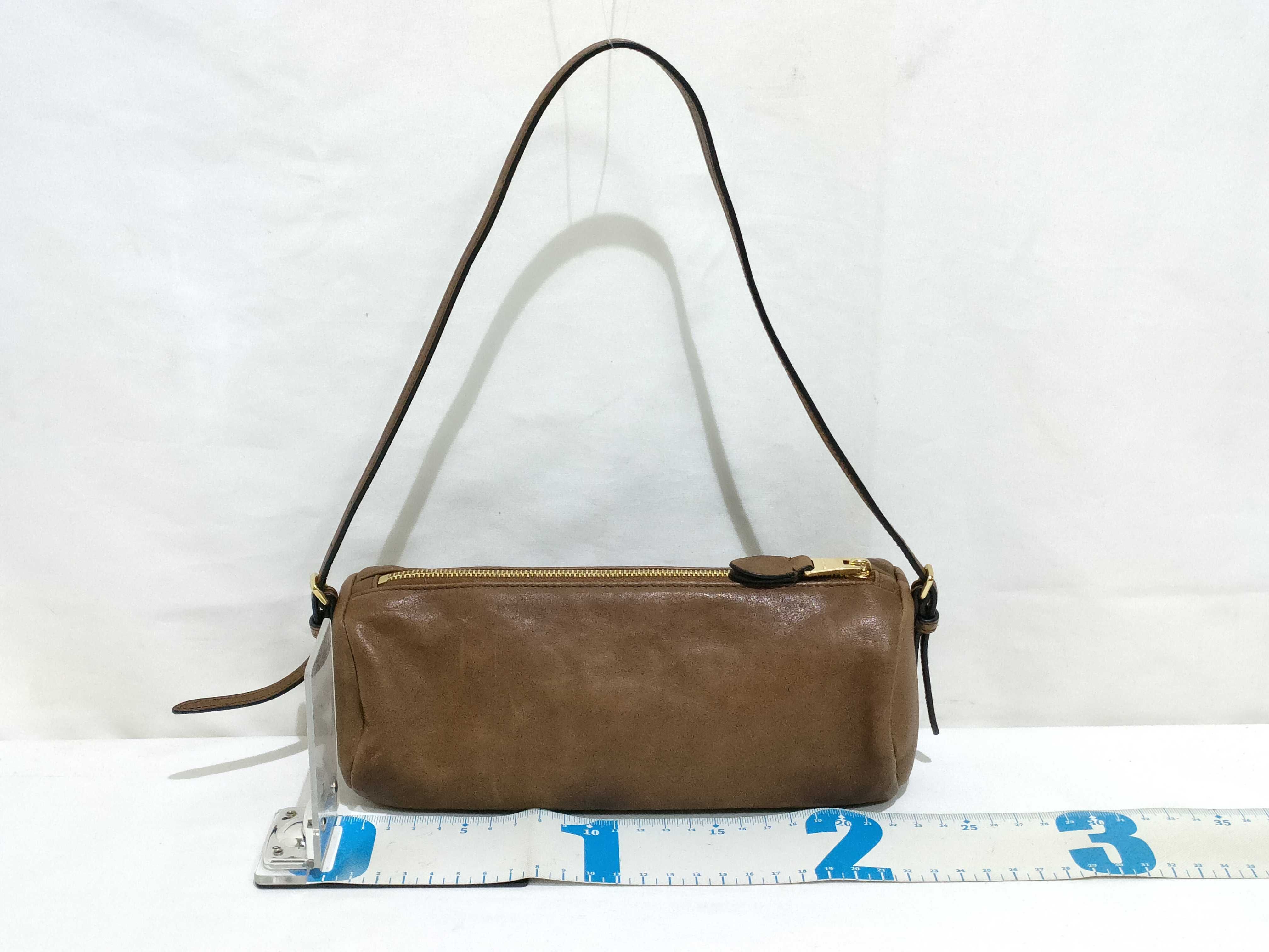 Leather Shoulder Bag, Brown, 5NE851 (Shoulder Bag) — view 2
