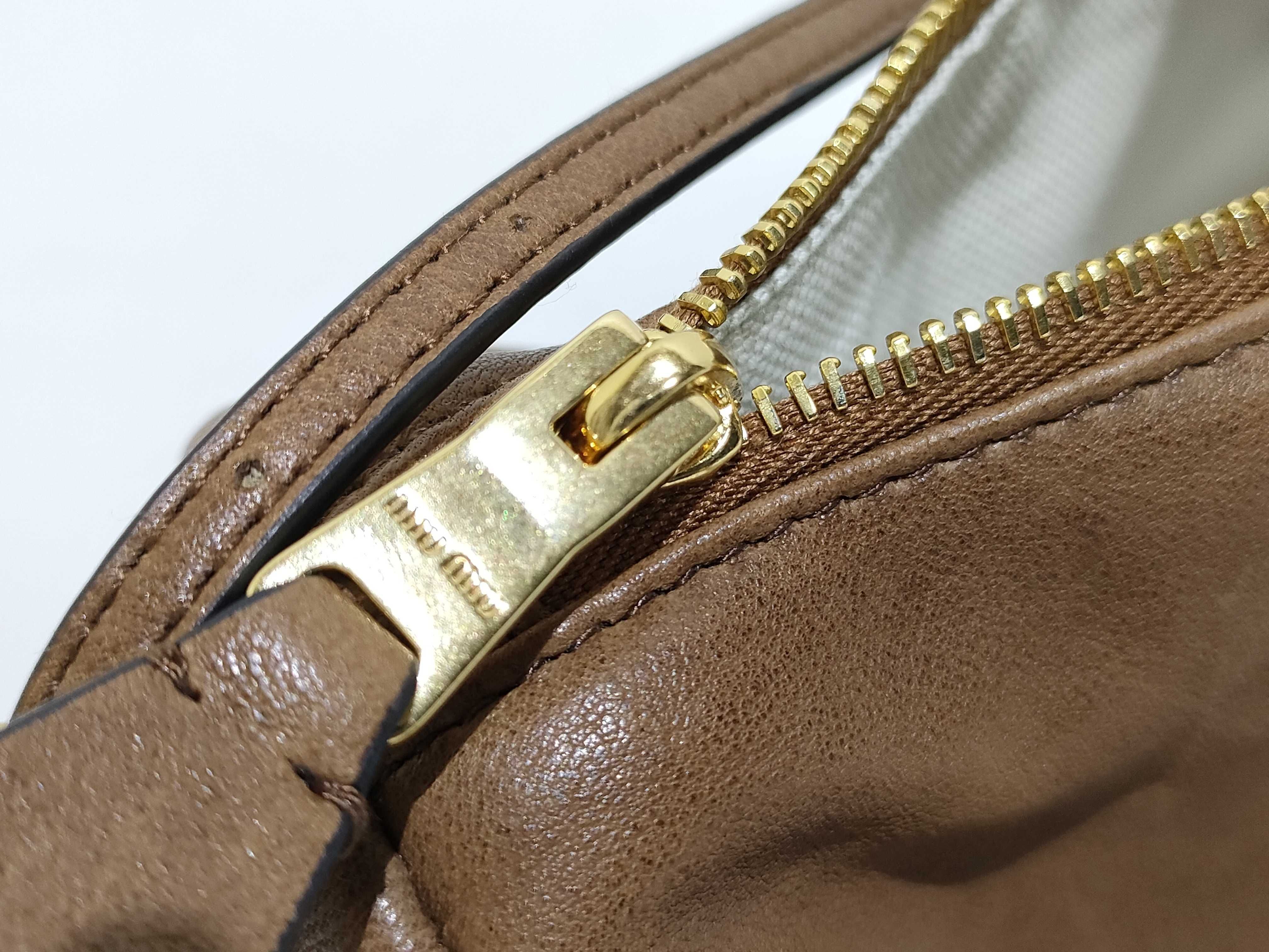 Leather Shoulder Bag, Brown, 5NE851 (Shoulder Bag) — view 12