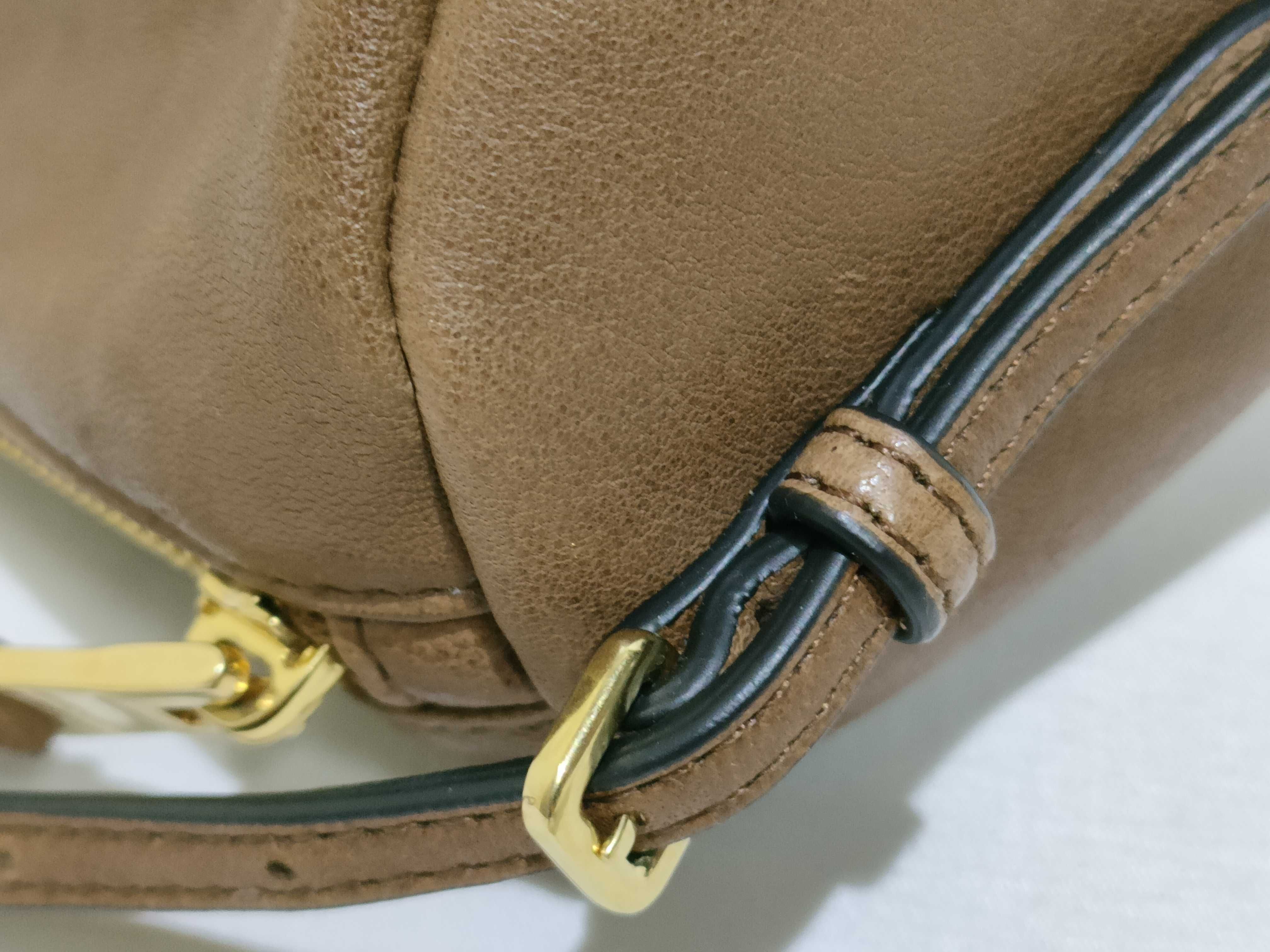 Leather Shoulder Bag, Brown, 5NE851 (Shoulder Bag) — view 5