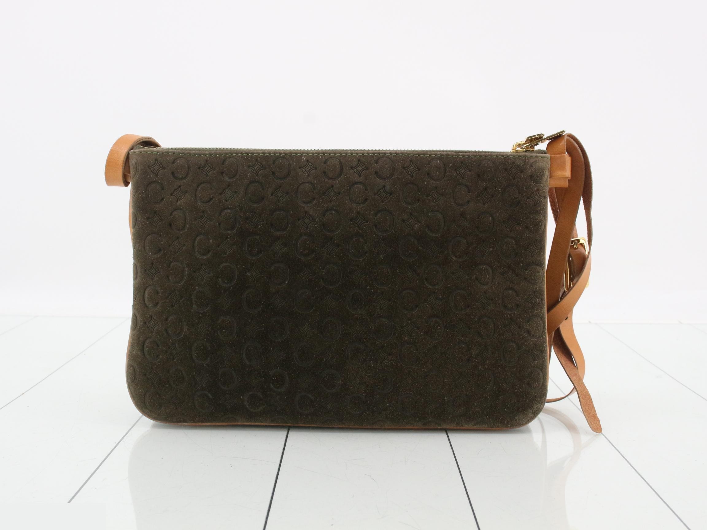 Other lines: Bags & Shoulder Bags, C Macadam pattern, Suede, Khaki — view 2