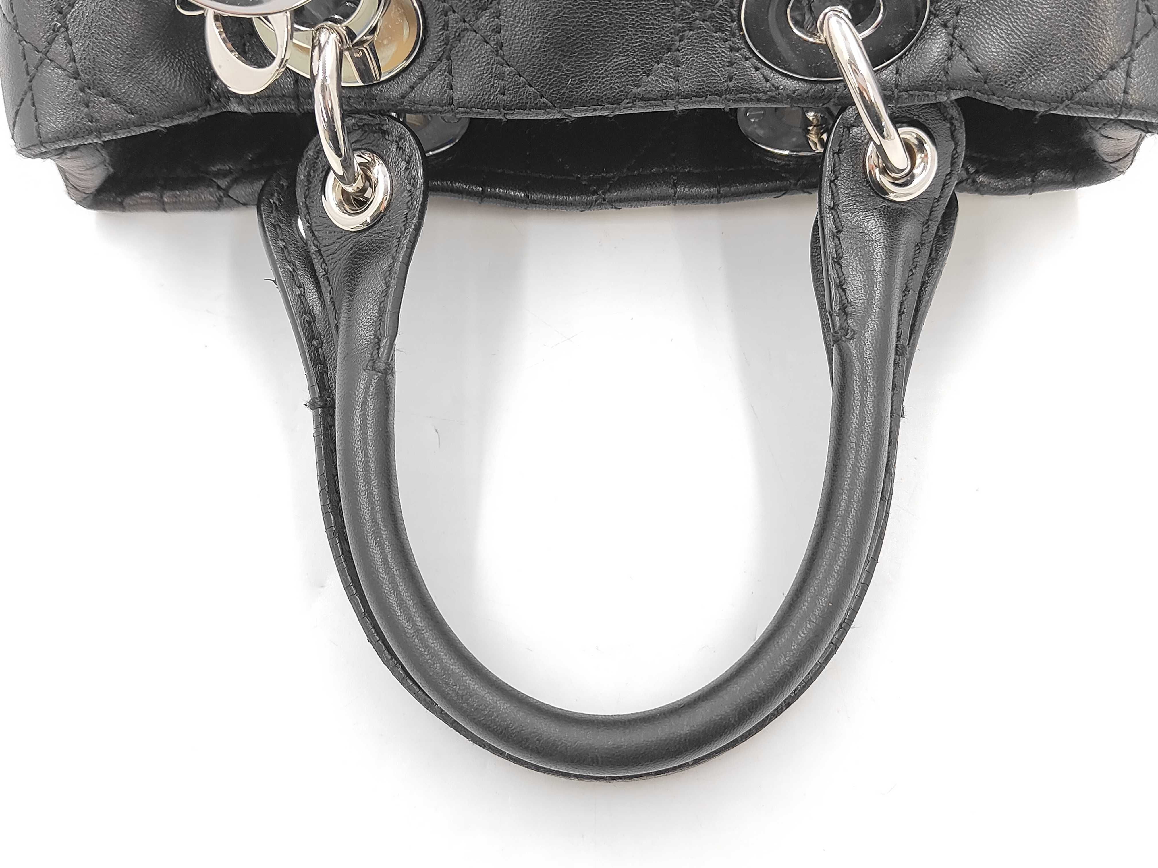Lambskin Cannage Black Handbag — view 3