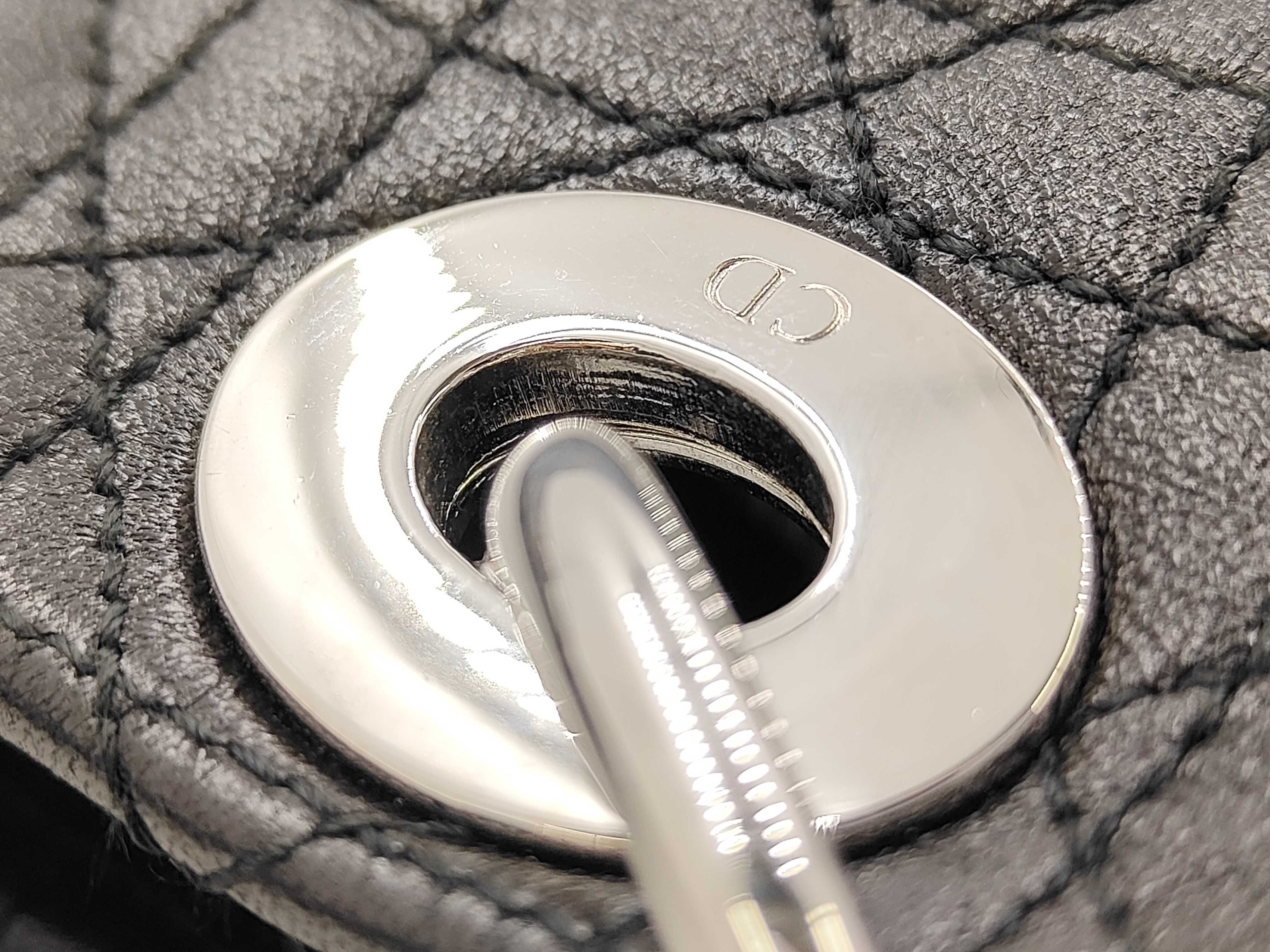 Lambskin Cannage Black Handbag — view 8