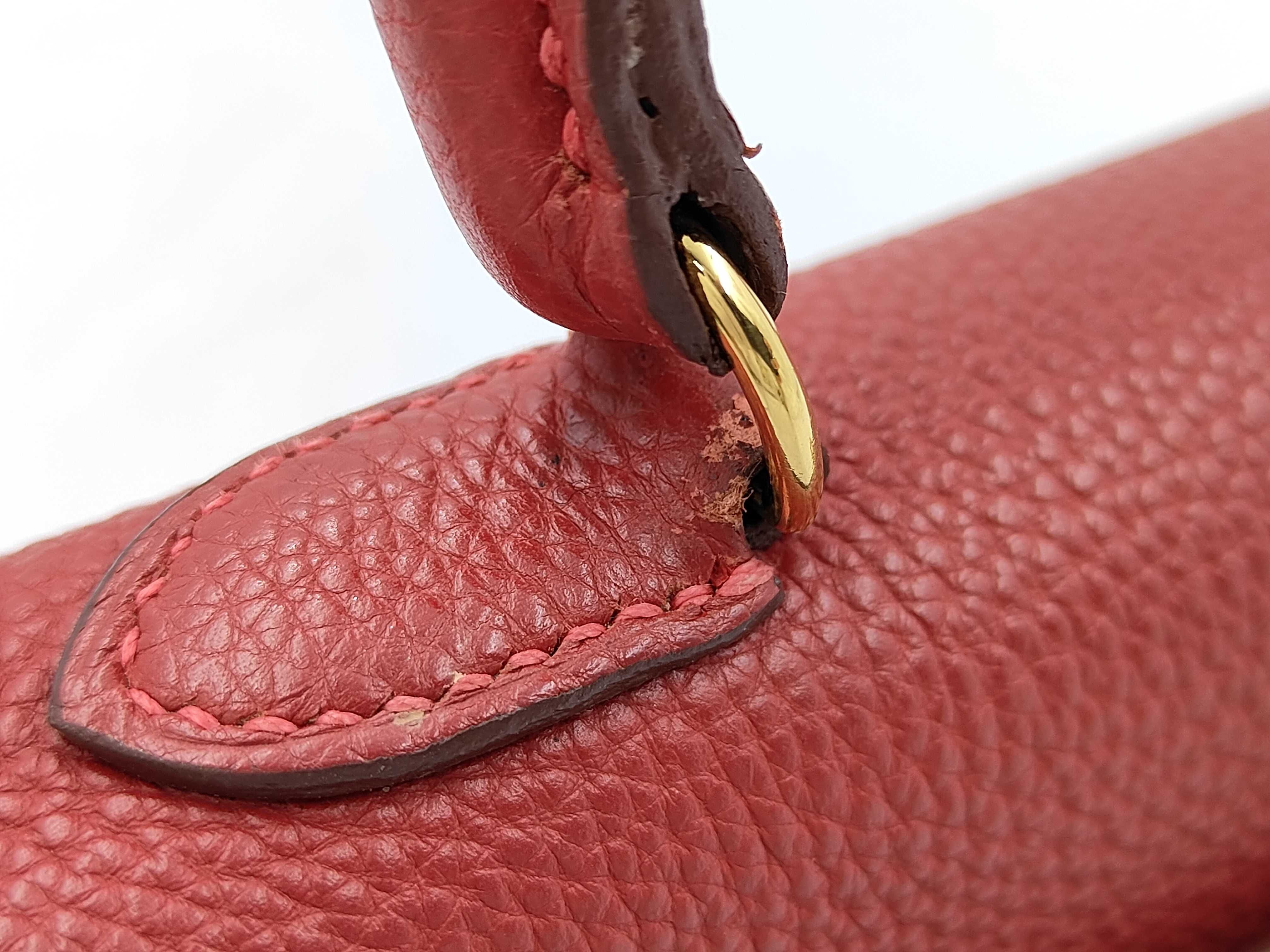 Mini Kelly Red Square K Handbag — view 15