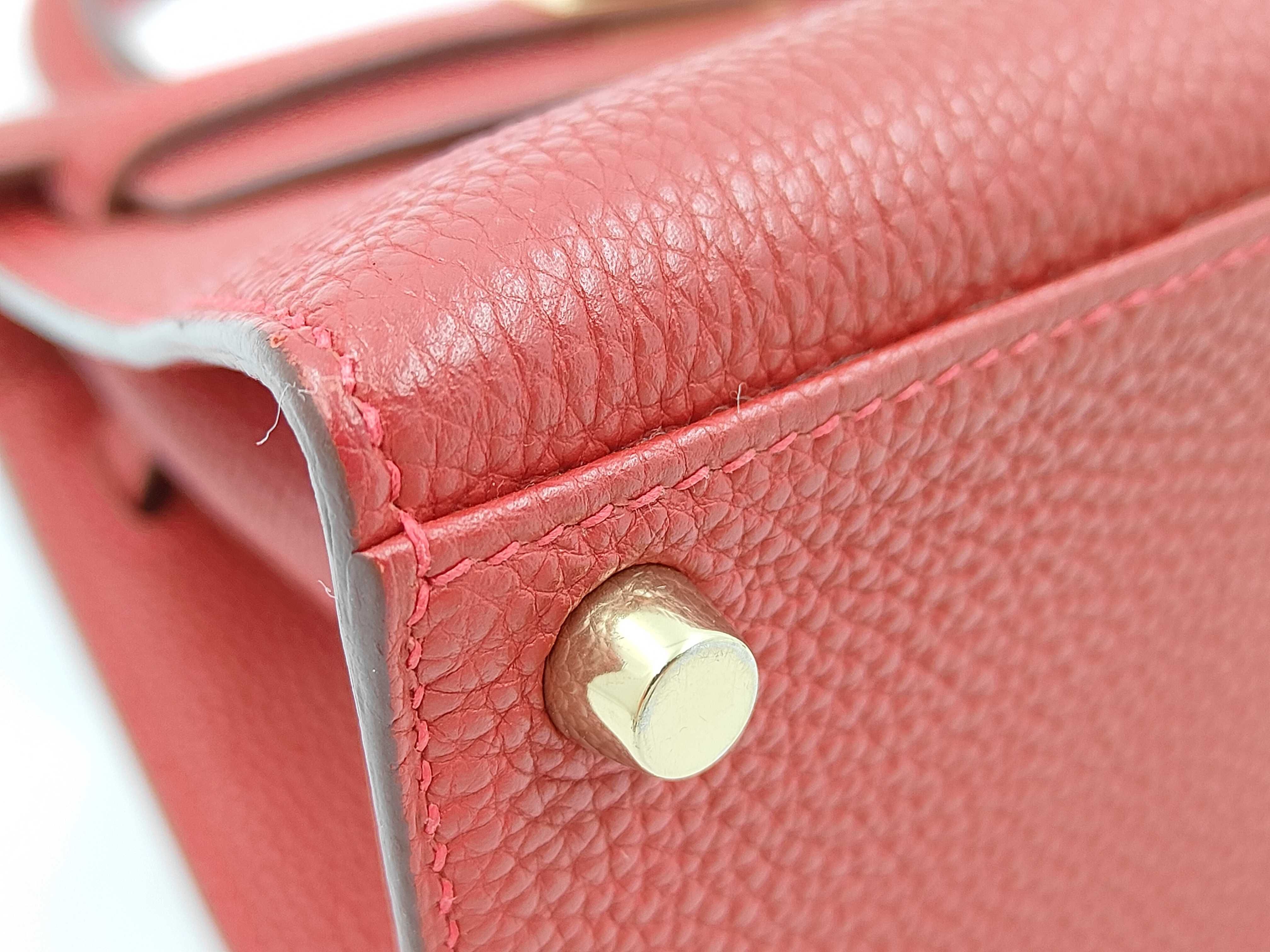 Mini Kelly Red Square K Handbag — view 6