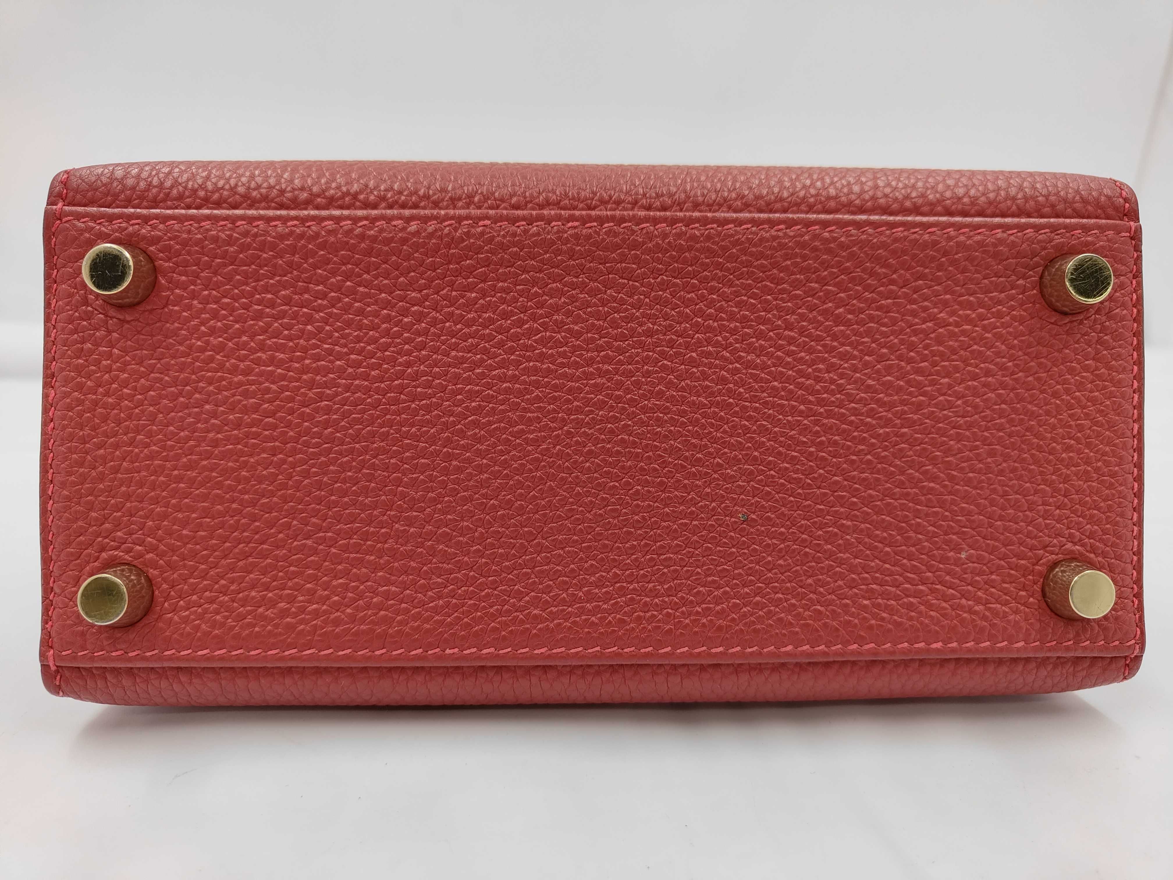 Mini Kelly Red Square K Handbag — view 7