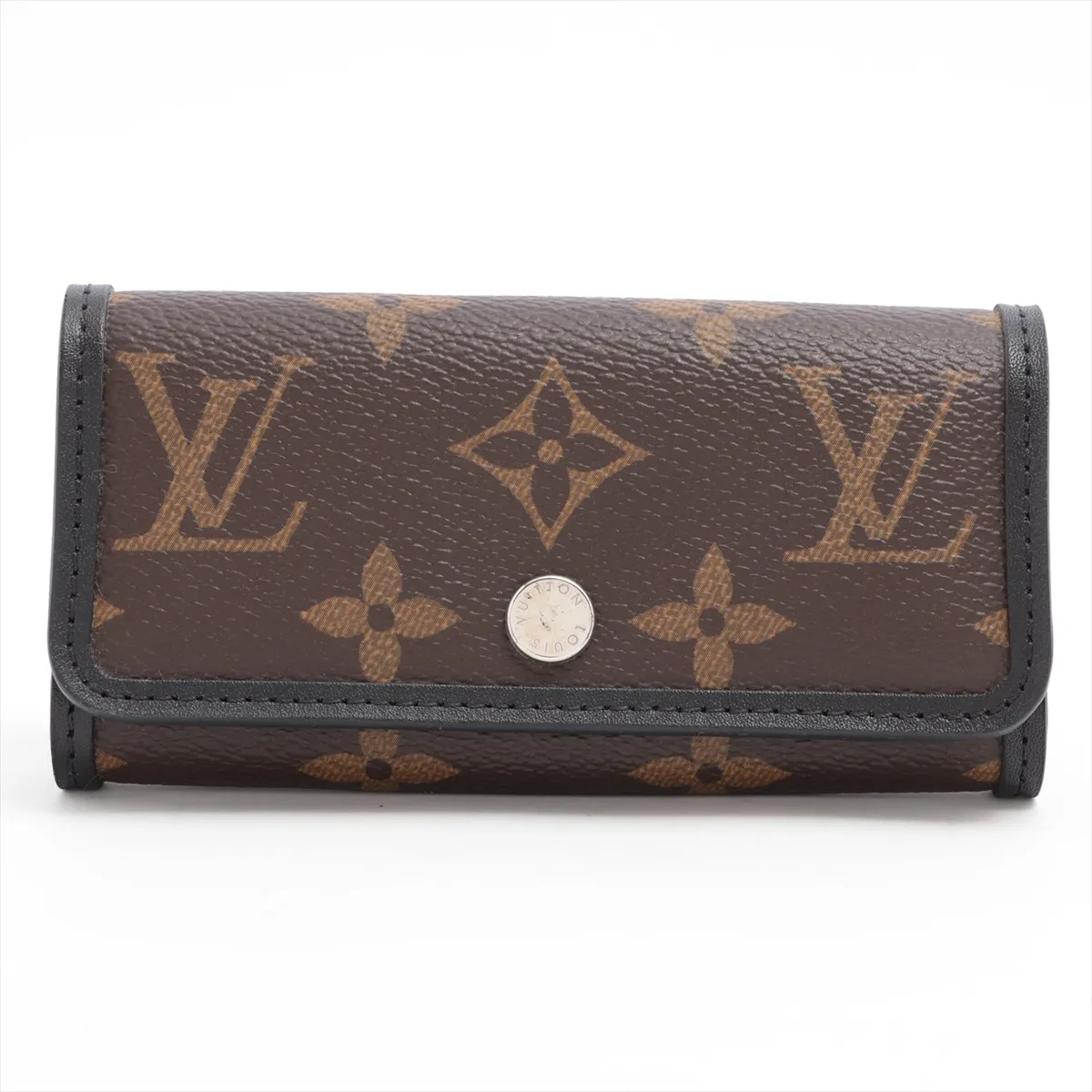 Monogram Macassar Multicles 6 M60165 CT4132 Brown x Black Key Case with Initials