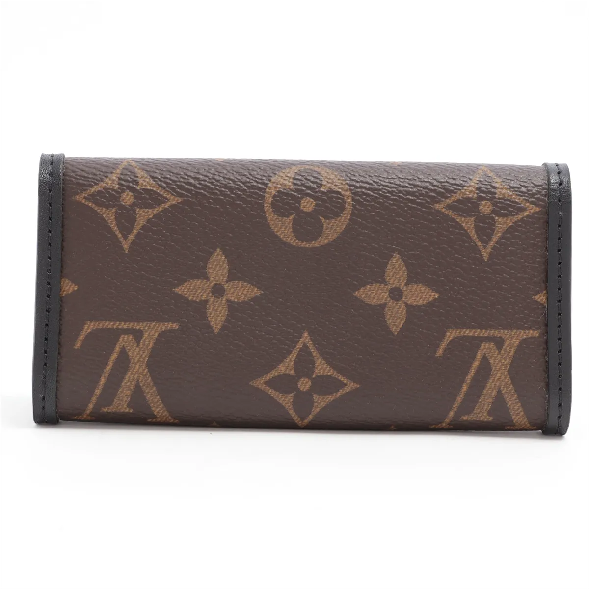Monogram Macassar Multicles 6 M60165 CT4132 Brown x Black Key Case with Initials — view 2