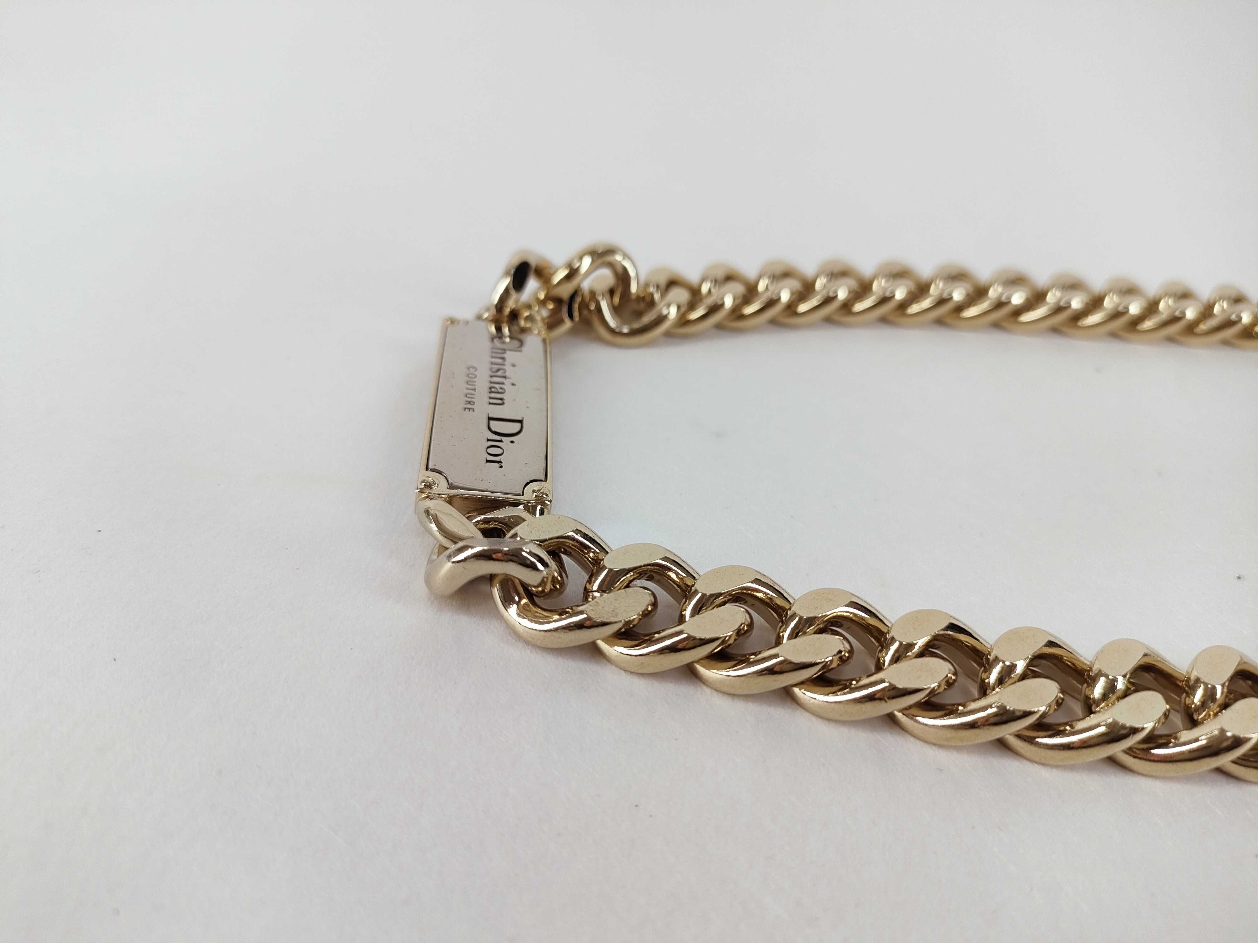 Couture Plate Chain Link Necklace — view 7