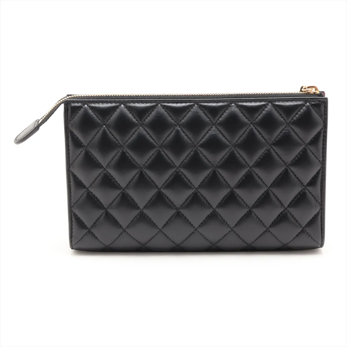 Matelassé Lambskin Second Bag, Black with Gold Hardware, TNN5T1G1, Random Serial Number AP5044 — view 2