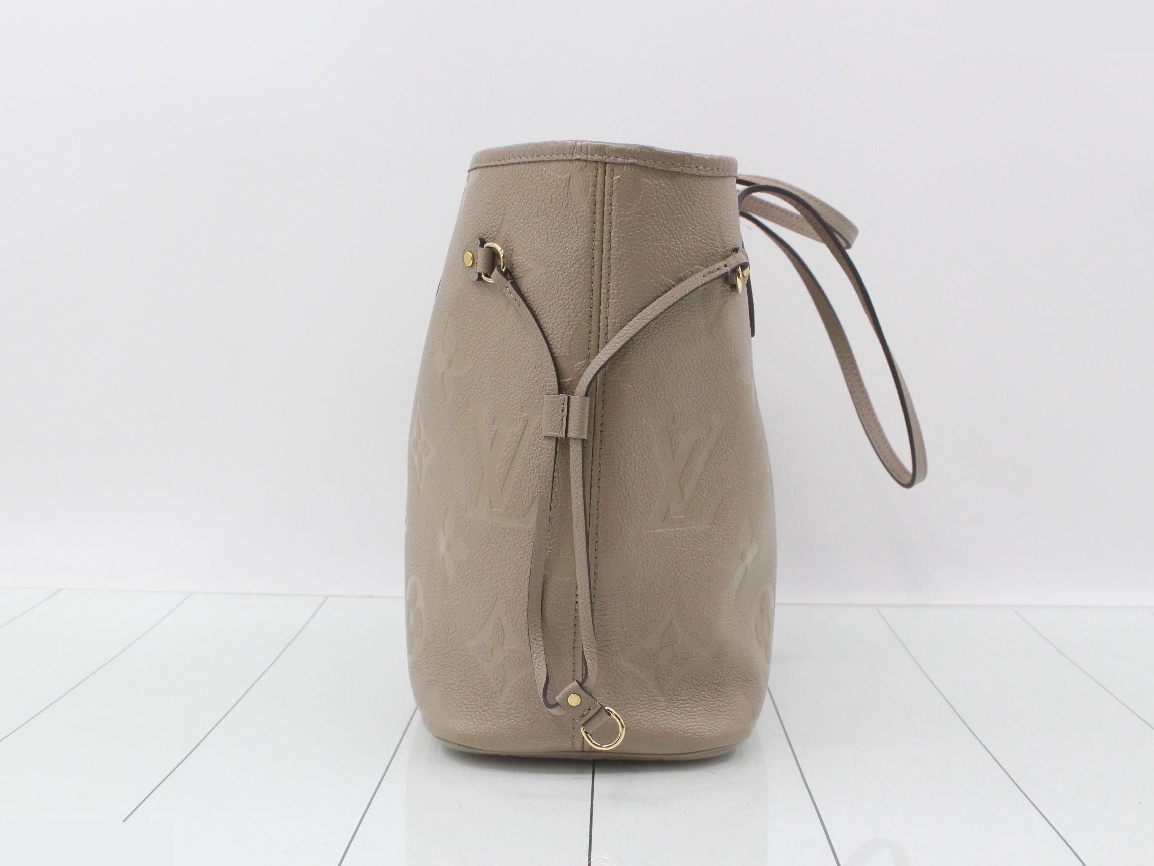 LV Neverfull MM Monogram Empreinte M45686 Beige — view 3