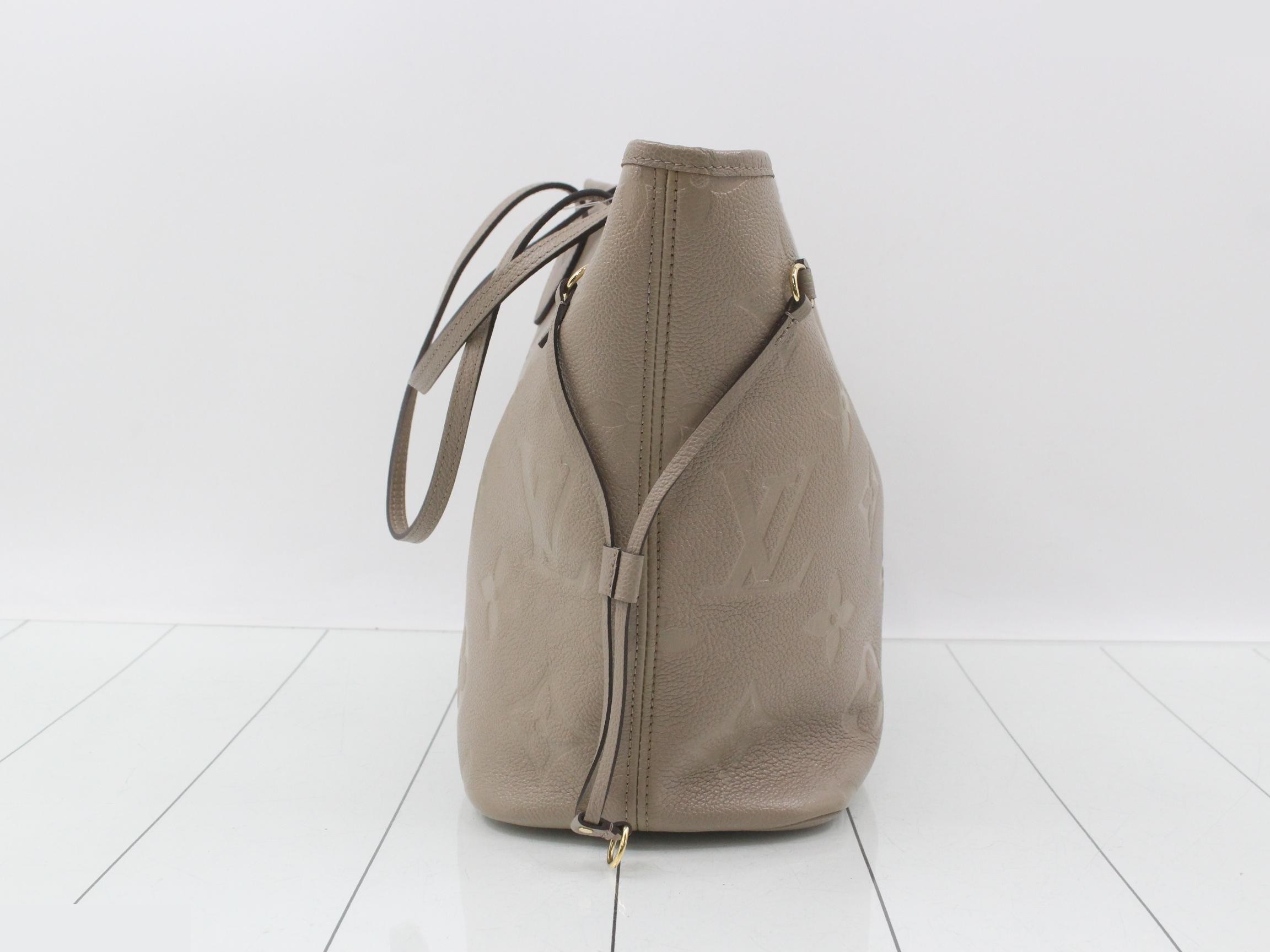 LV Neverfull MM Monogram Empreinte M45686 Beige — view 4