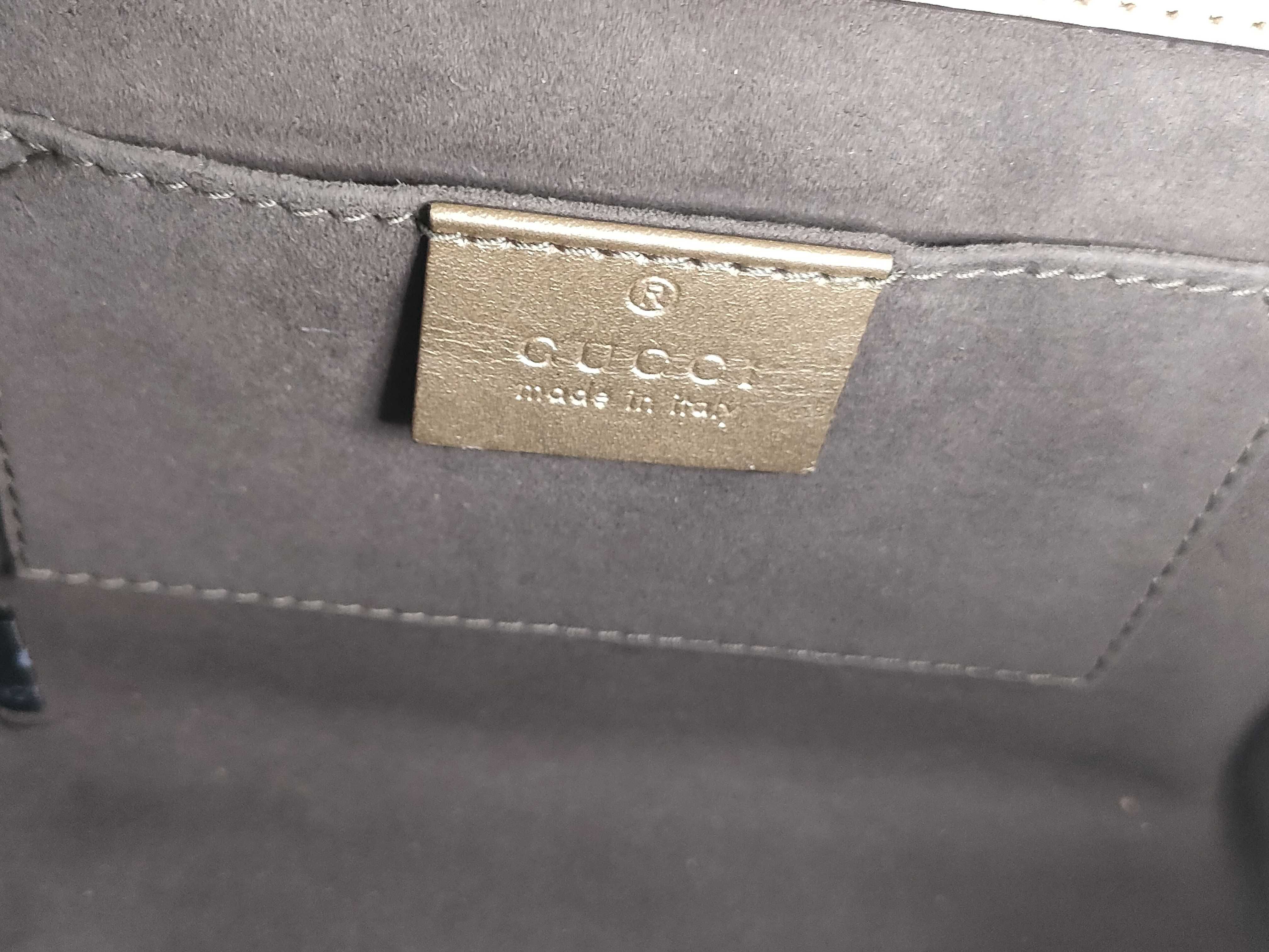 SG - Guccissima Padlock Leather Chain Shoulder Bag Crinkled Metallic 40948 Shoulder Bag — view 12