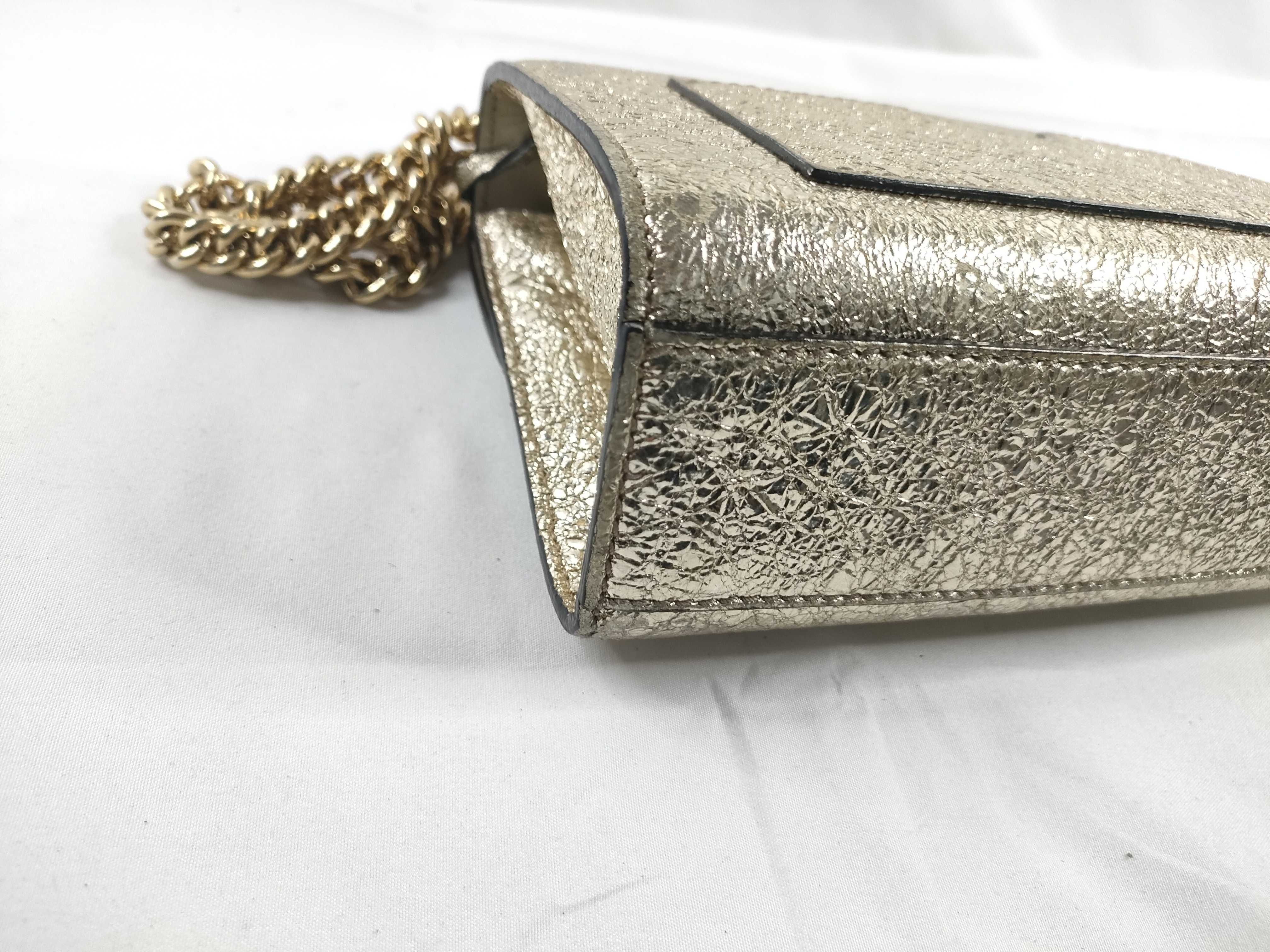 SG - Guccissima Padlock Leather Chain Shoulder Bag Crinkled Metallic 40948 Shoulder Bag — view 3