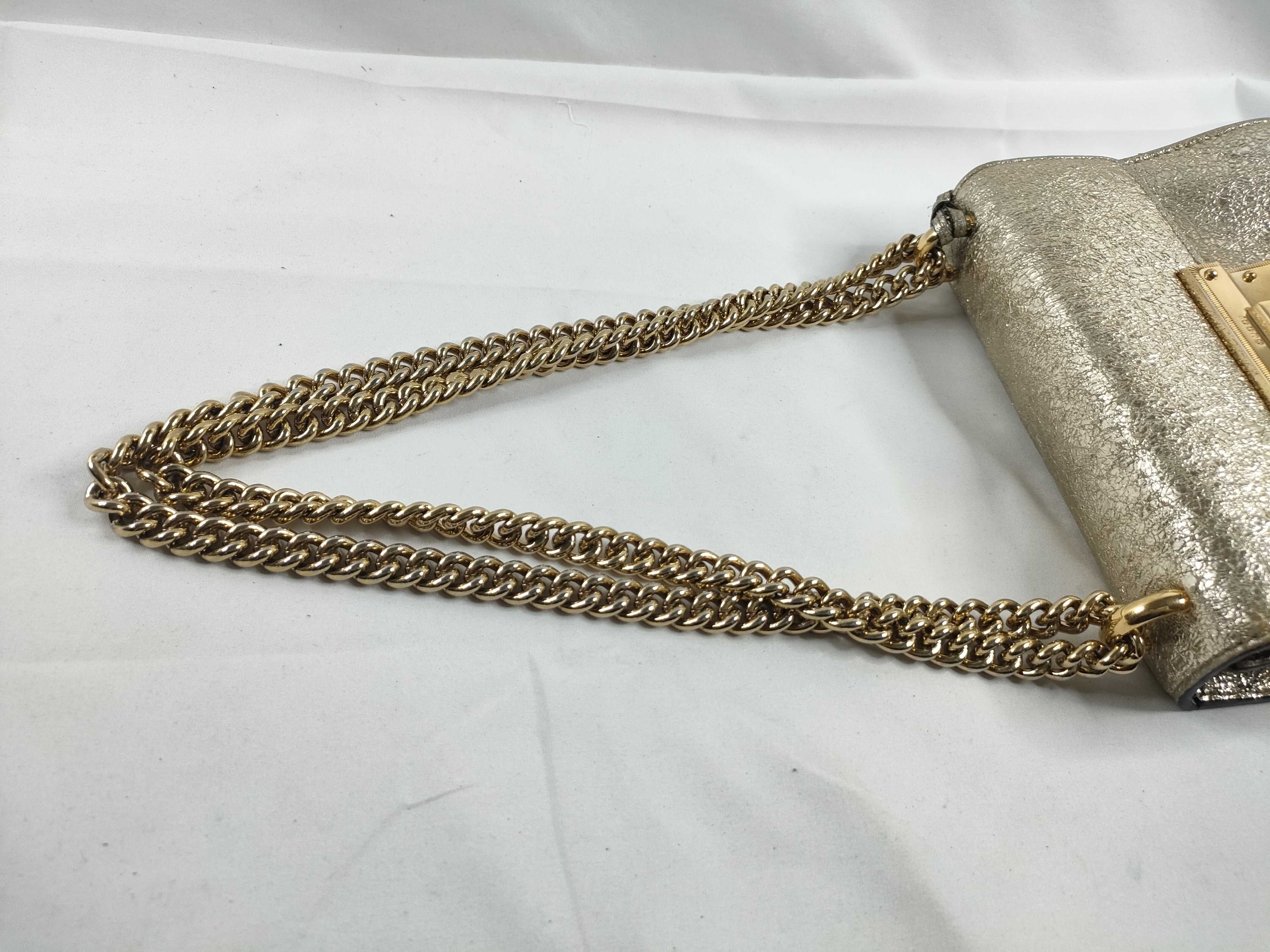 SG - Guccissima Padlock Leather Chain Shoulder Bag Crinkled Metallic 40948 Shoulder Bag — view 6