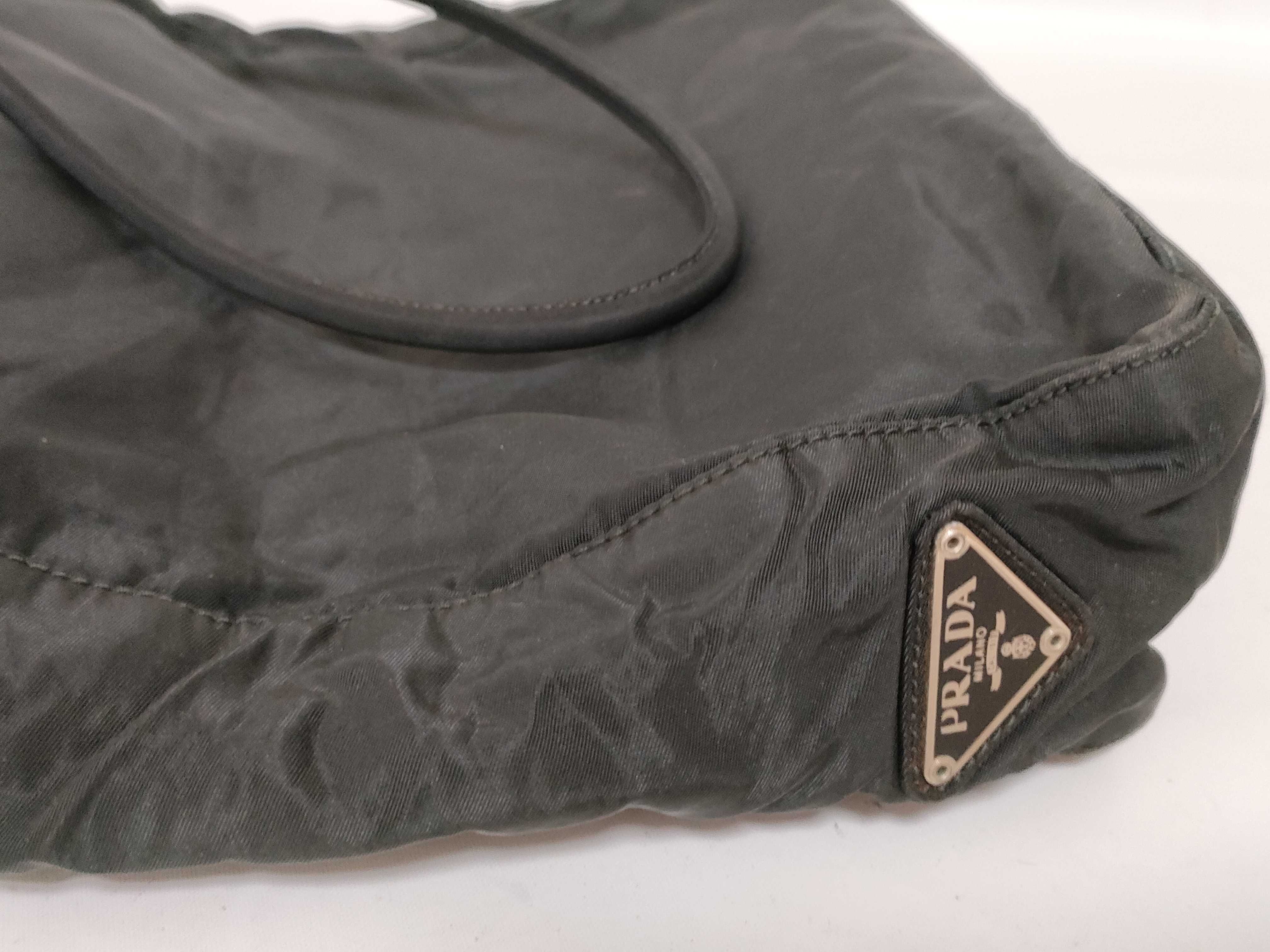 Nylon Tote Bag, Black Nylon Tote Bag — view 14