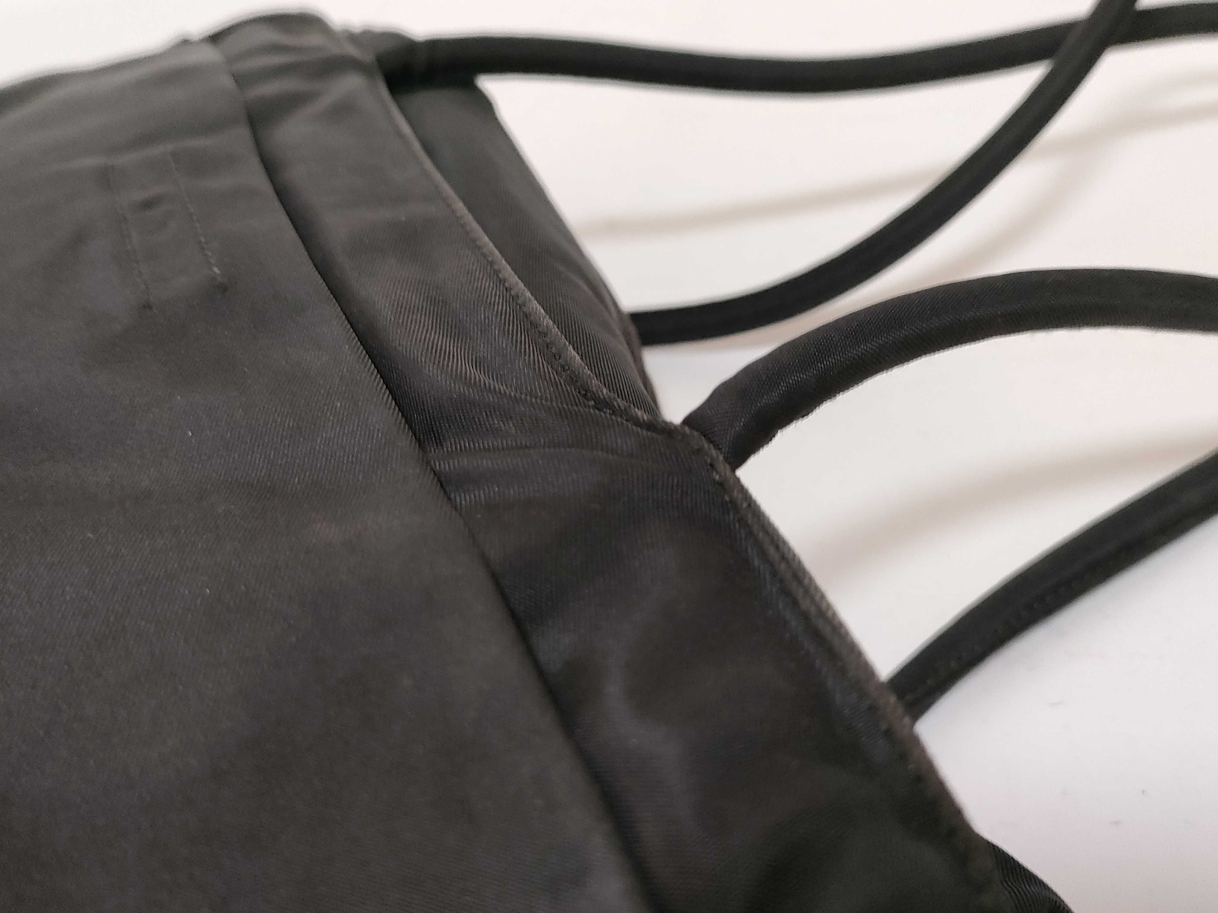 Nylon Tote Bag, Black Nylon Tote Bag — view 5