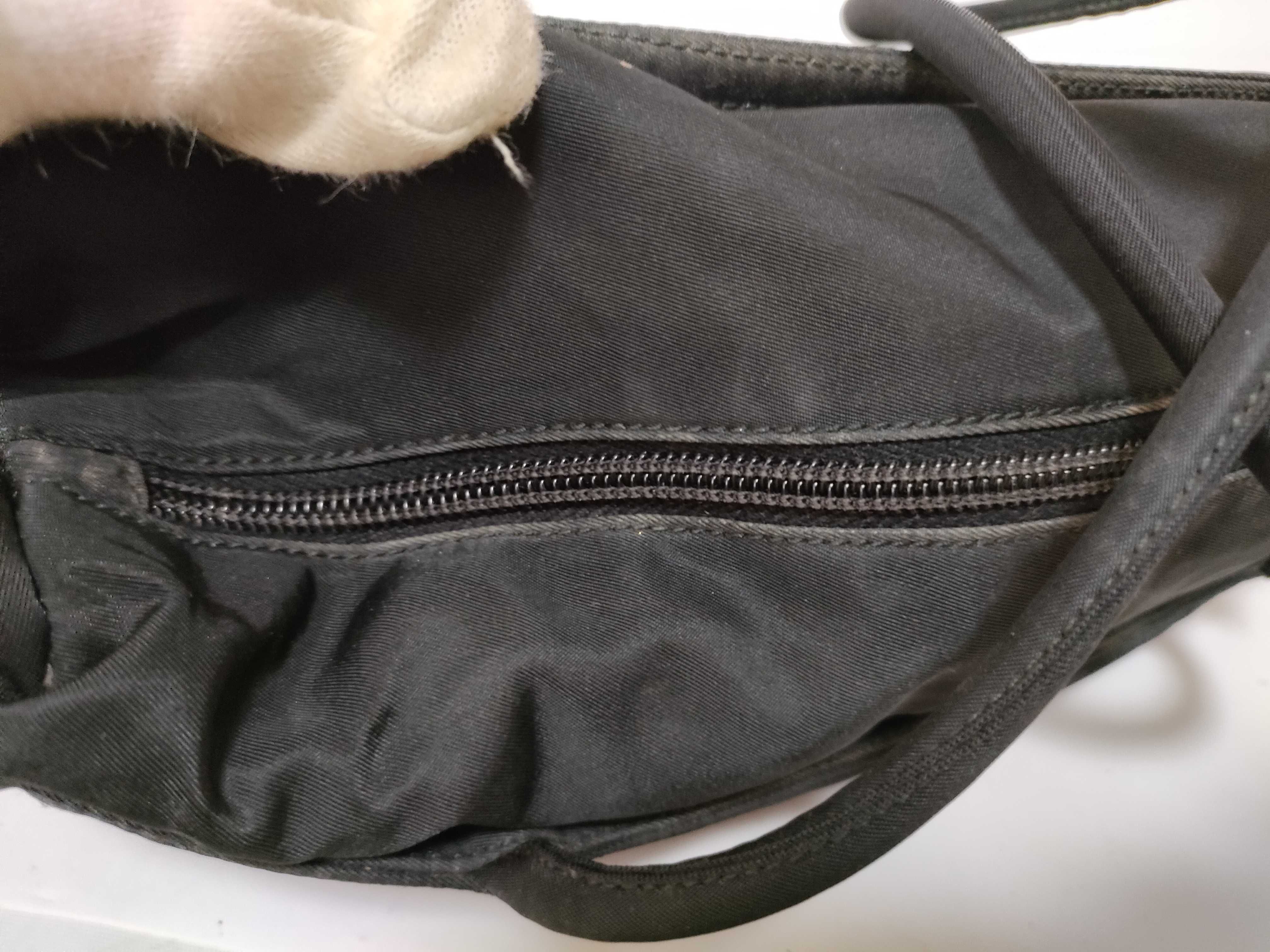 Nylon Tote Bag, Black Nylon Tote Bag — view 6