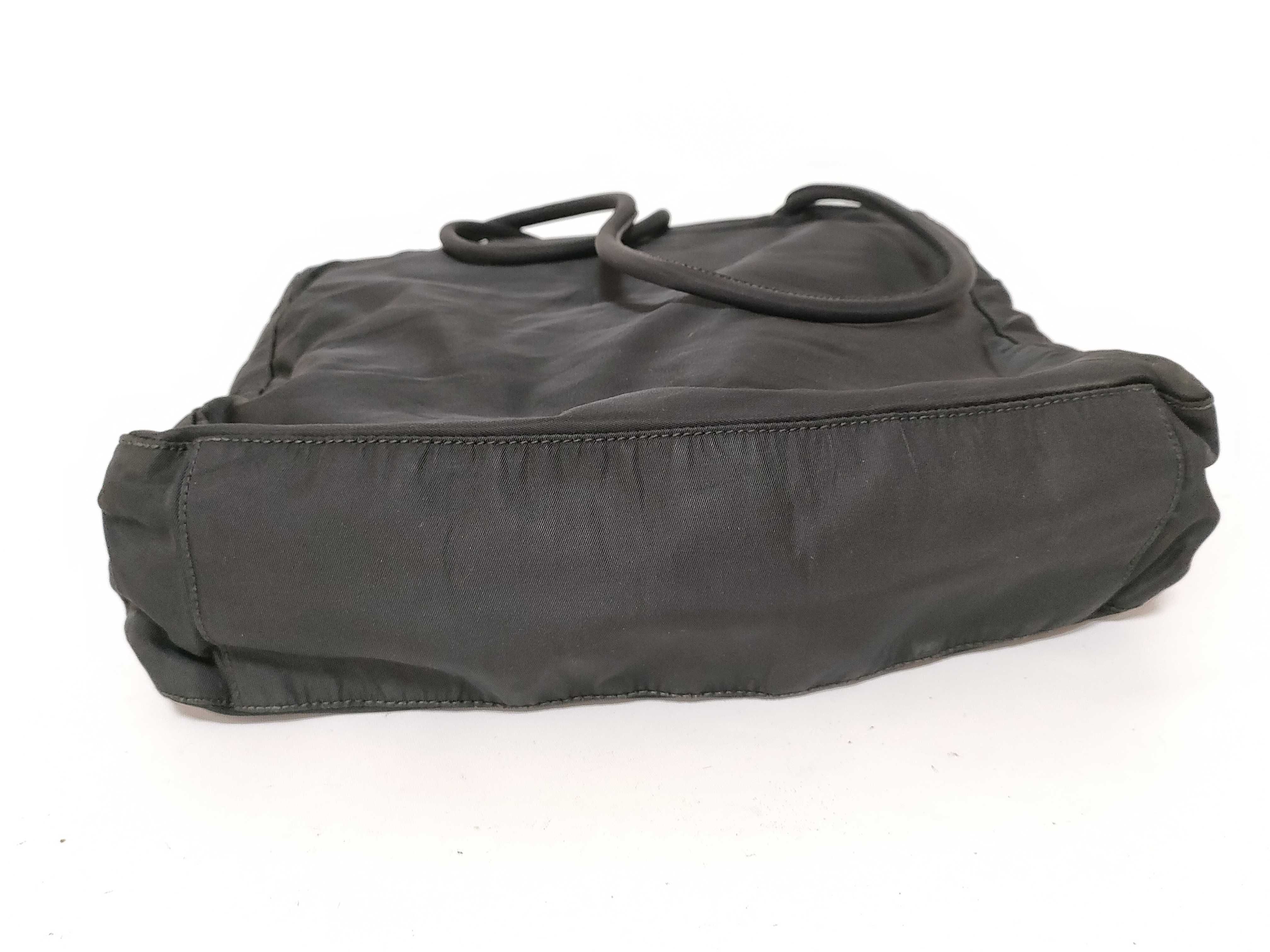 Nylon Tote Bag, Black Nylon Tote Bag — view 8