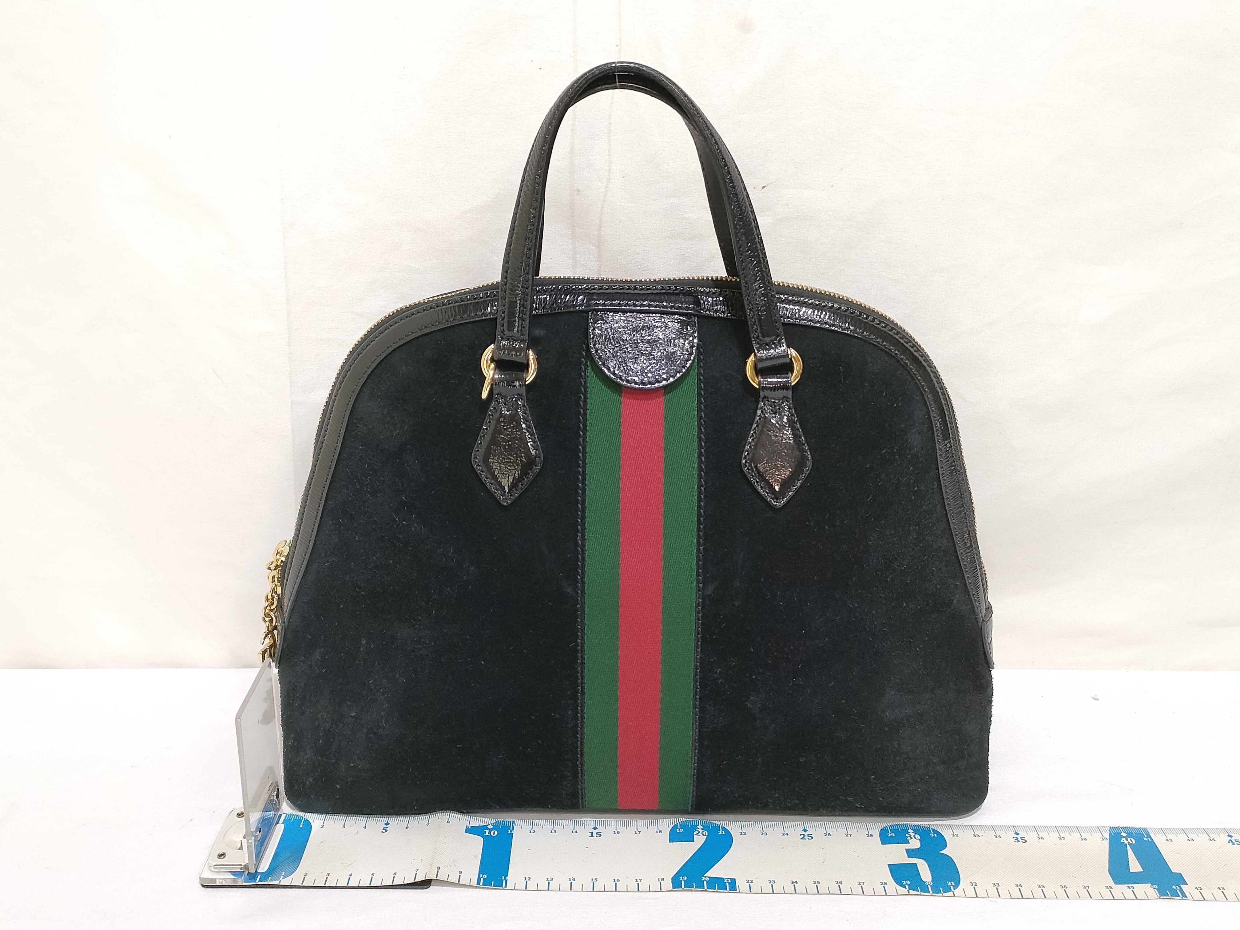 Ophidia Shoulder Bag, Suede, 524533, Handbag — view 2