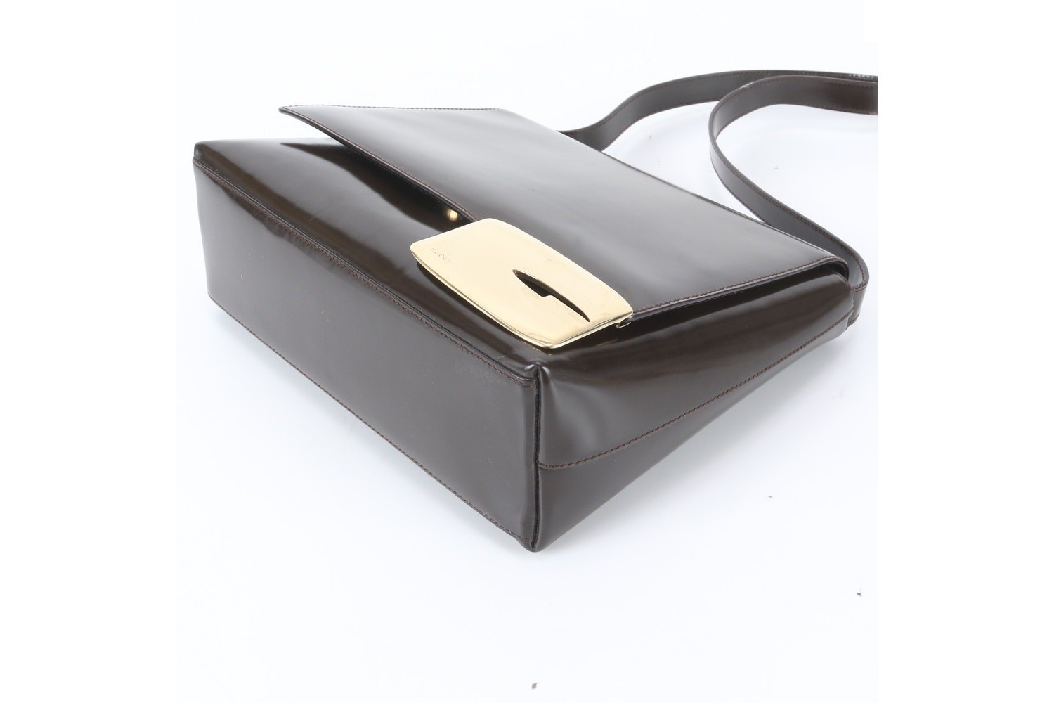 Leather one-shoulder bag, shoulder bag, handbag, genuine leather, brown — view 4