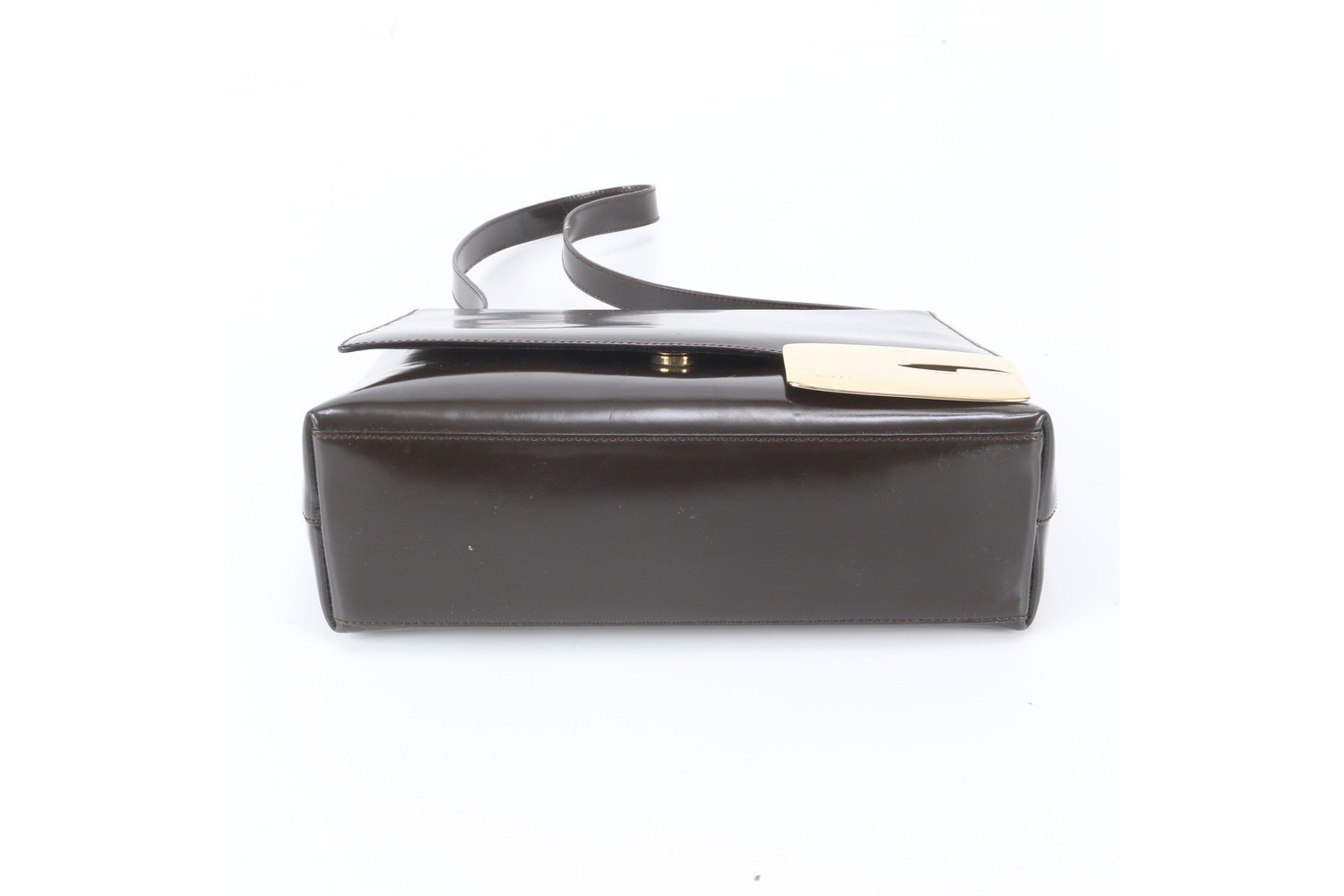 Leather one-shoulder bag, shoulder bag, handbag, genuine leather, brown — view 6