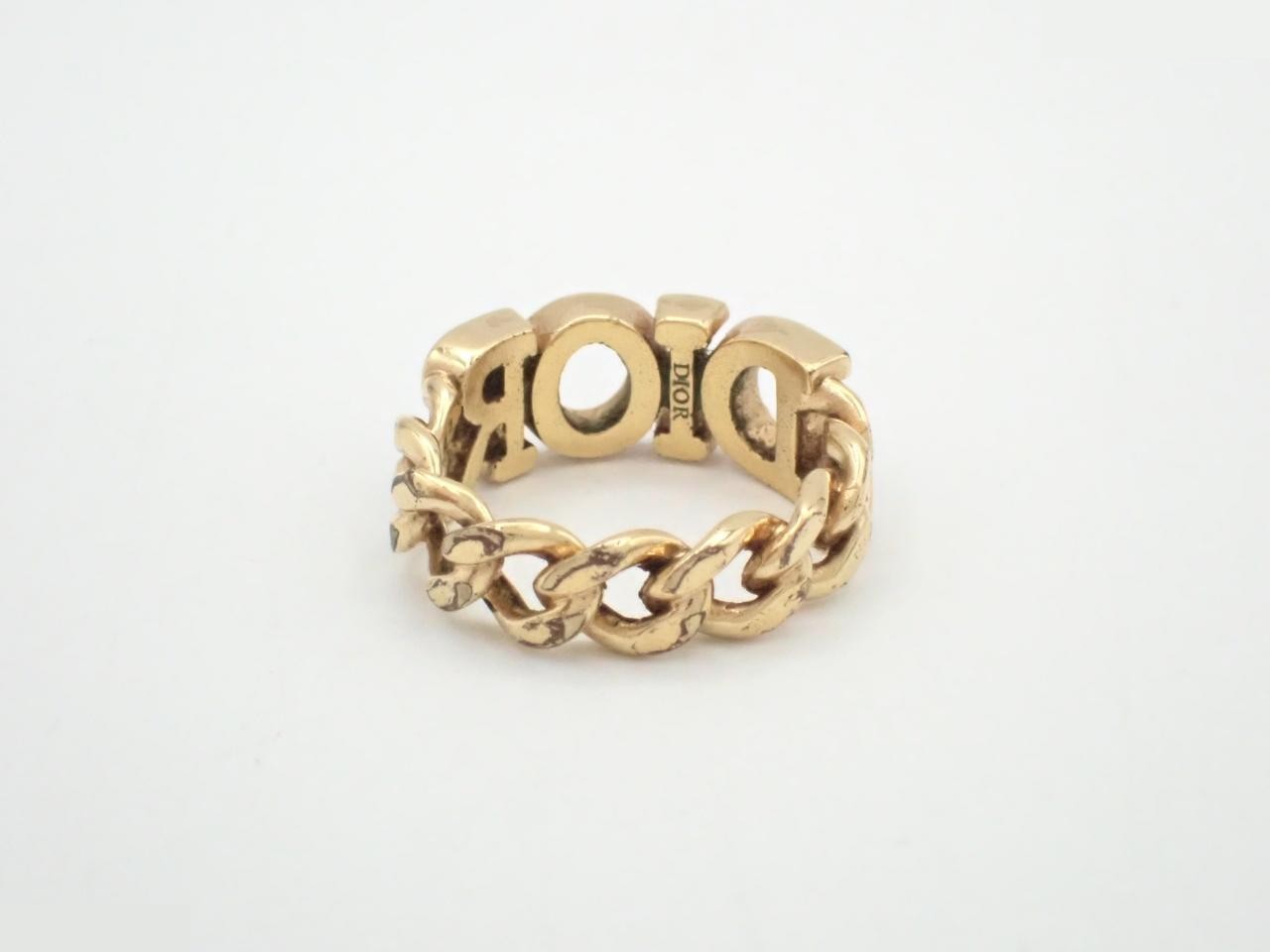 Rhinestone Ring, Logo, GP, Size 7 — view 2