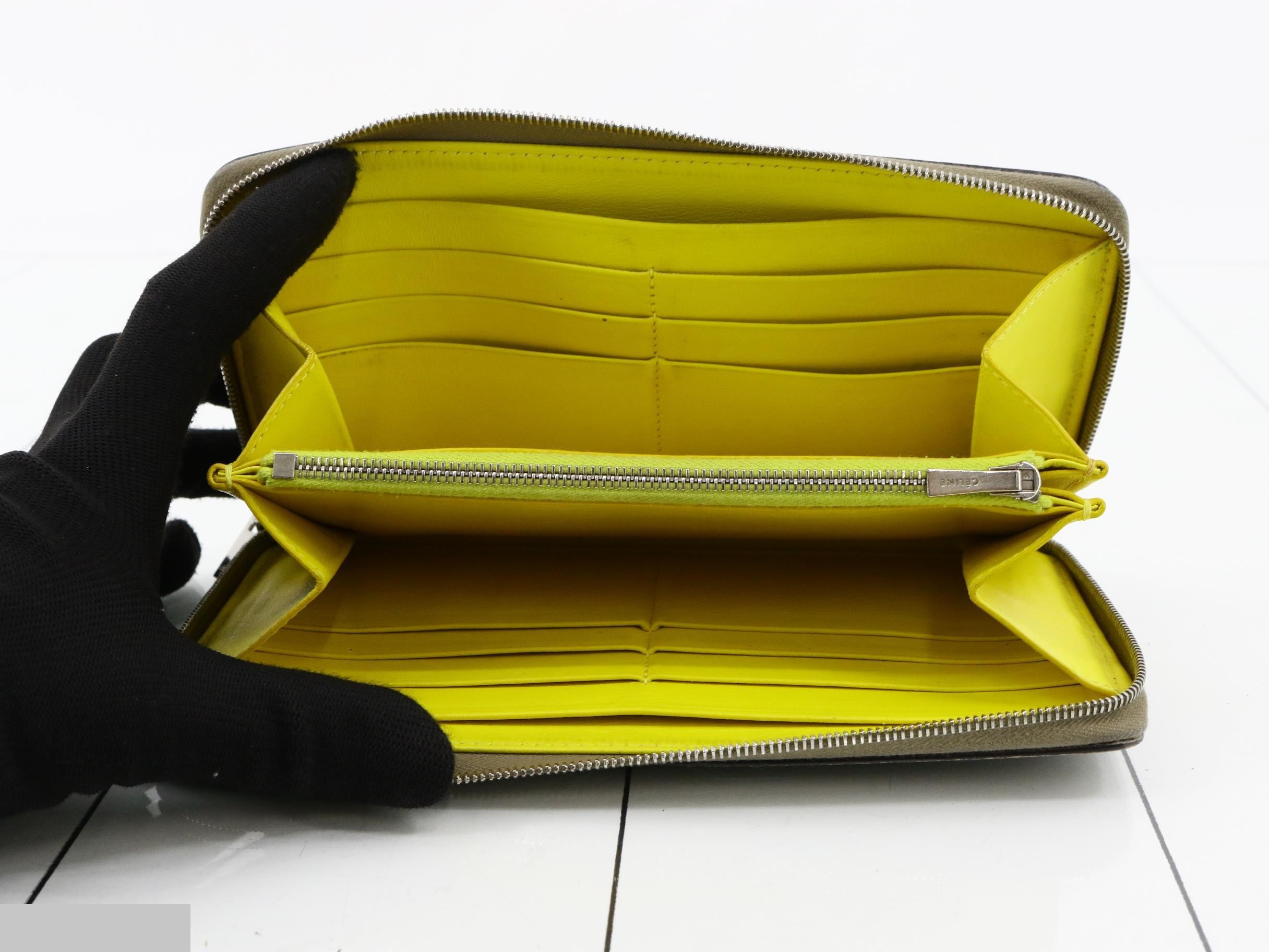 Wallet, gray, yellow — view 4