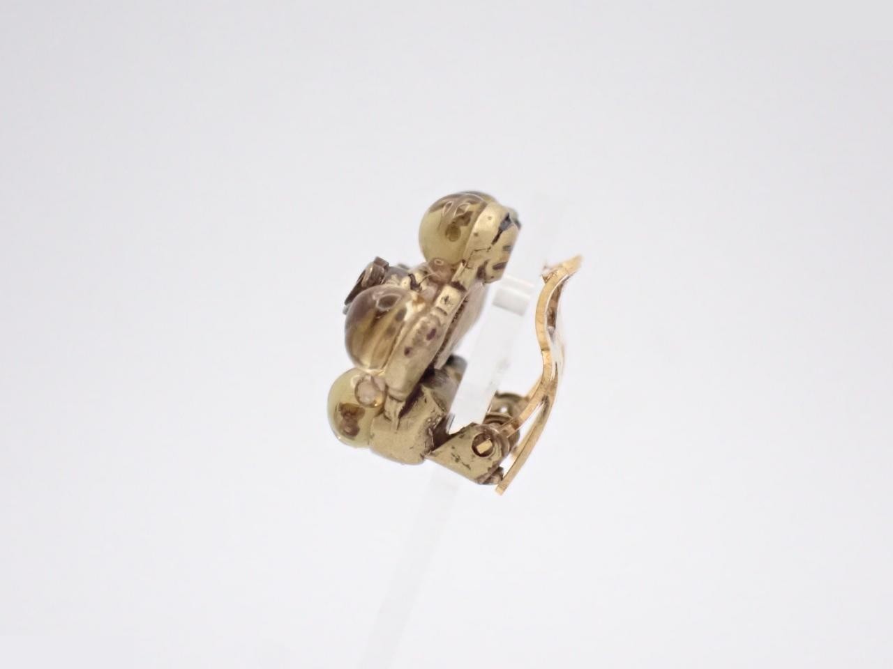 Square Coco Stone Earrings (with markings) 00A — view 3