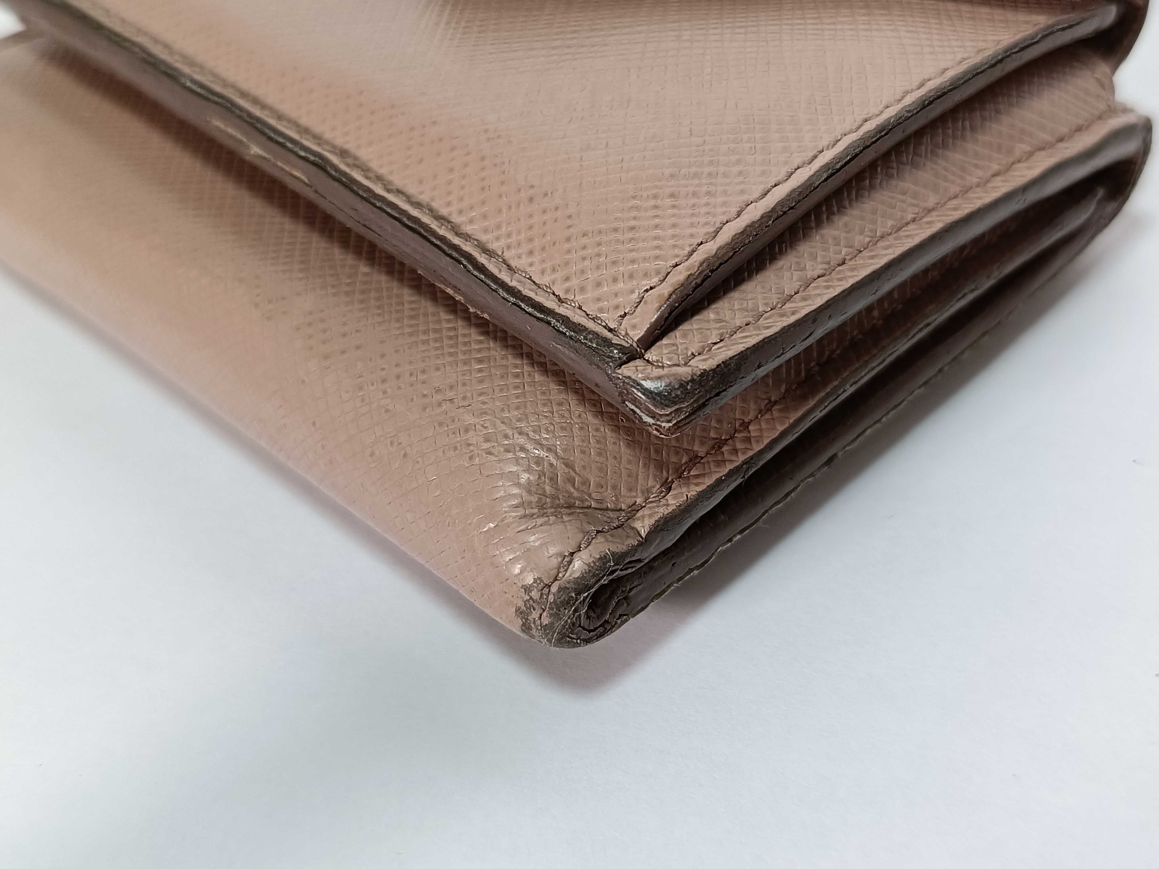 Saffiano Tri-fold Wallet Pink — view 2
