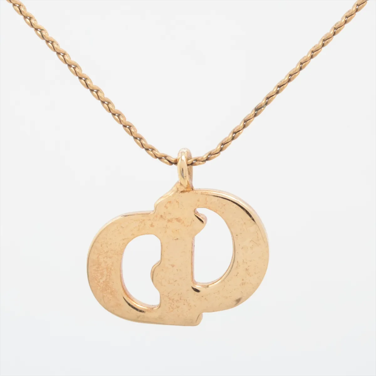 CD Logo Necklace GP Gold — view 2