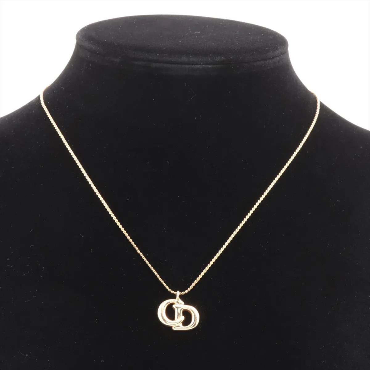 CD Logo Necklace GP Gold — view 5