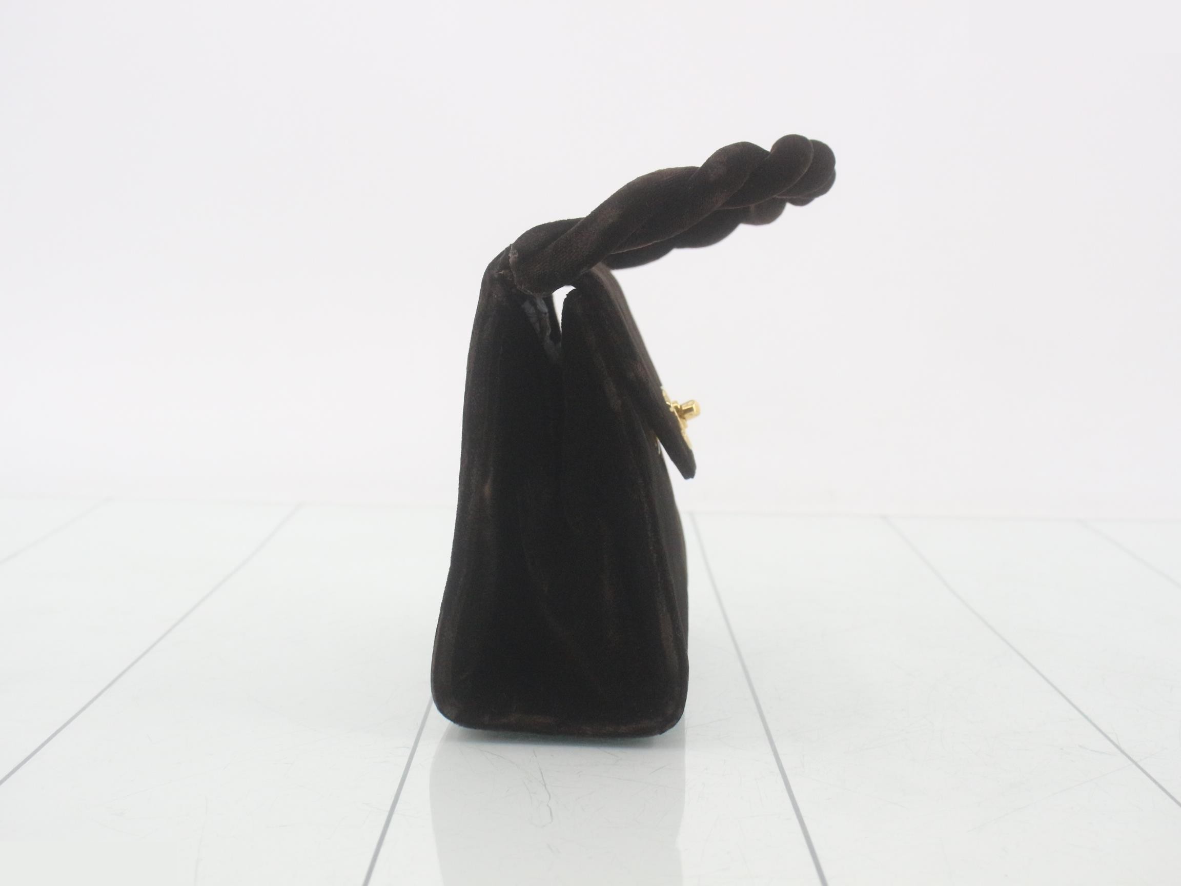 Velour handbag — view 4