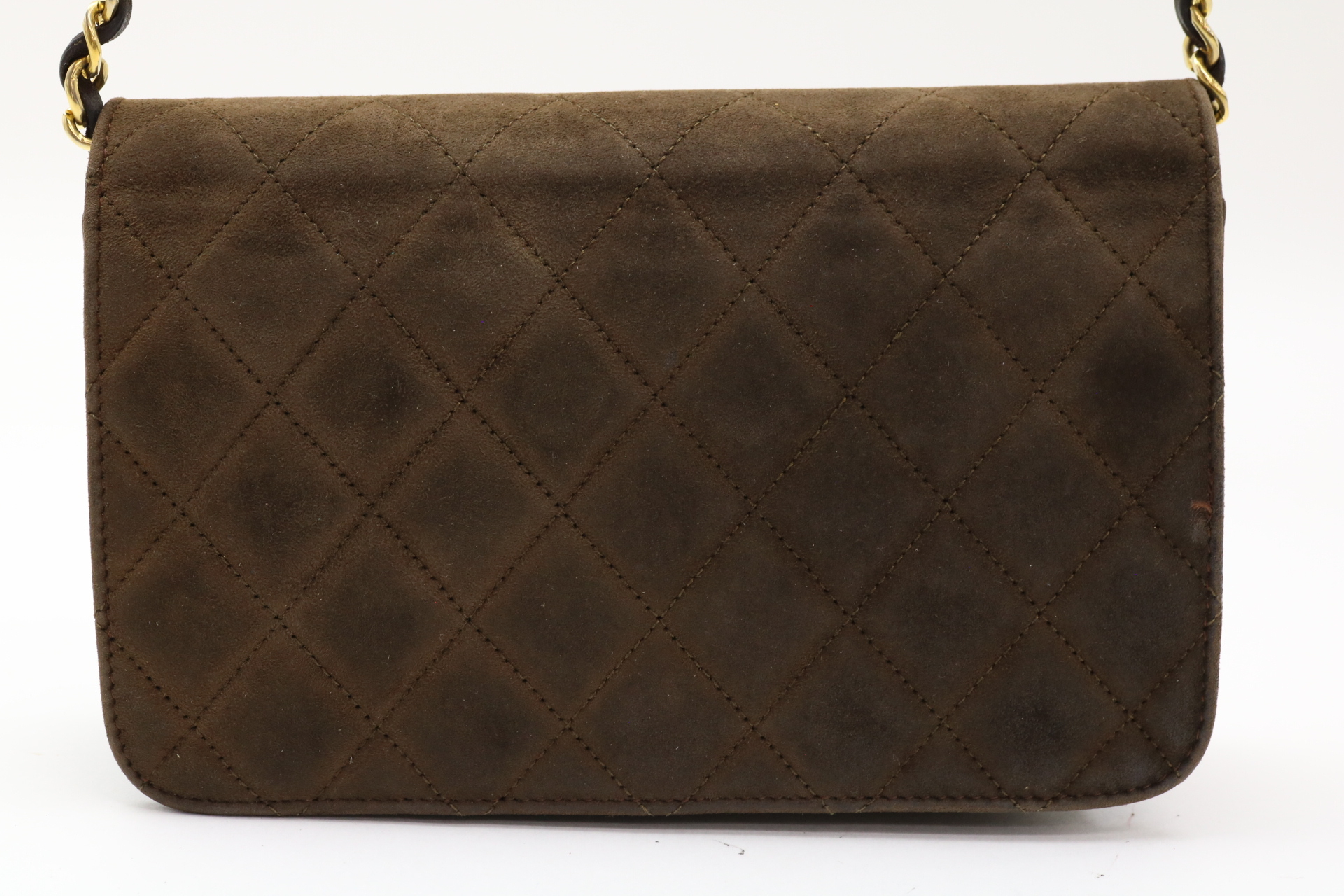 Mini Matelassé Leather Push-Lock Chain Shoulder Bag — view 2
