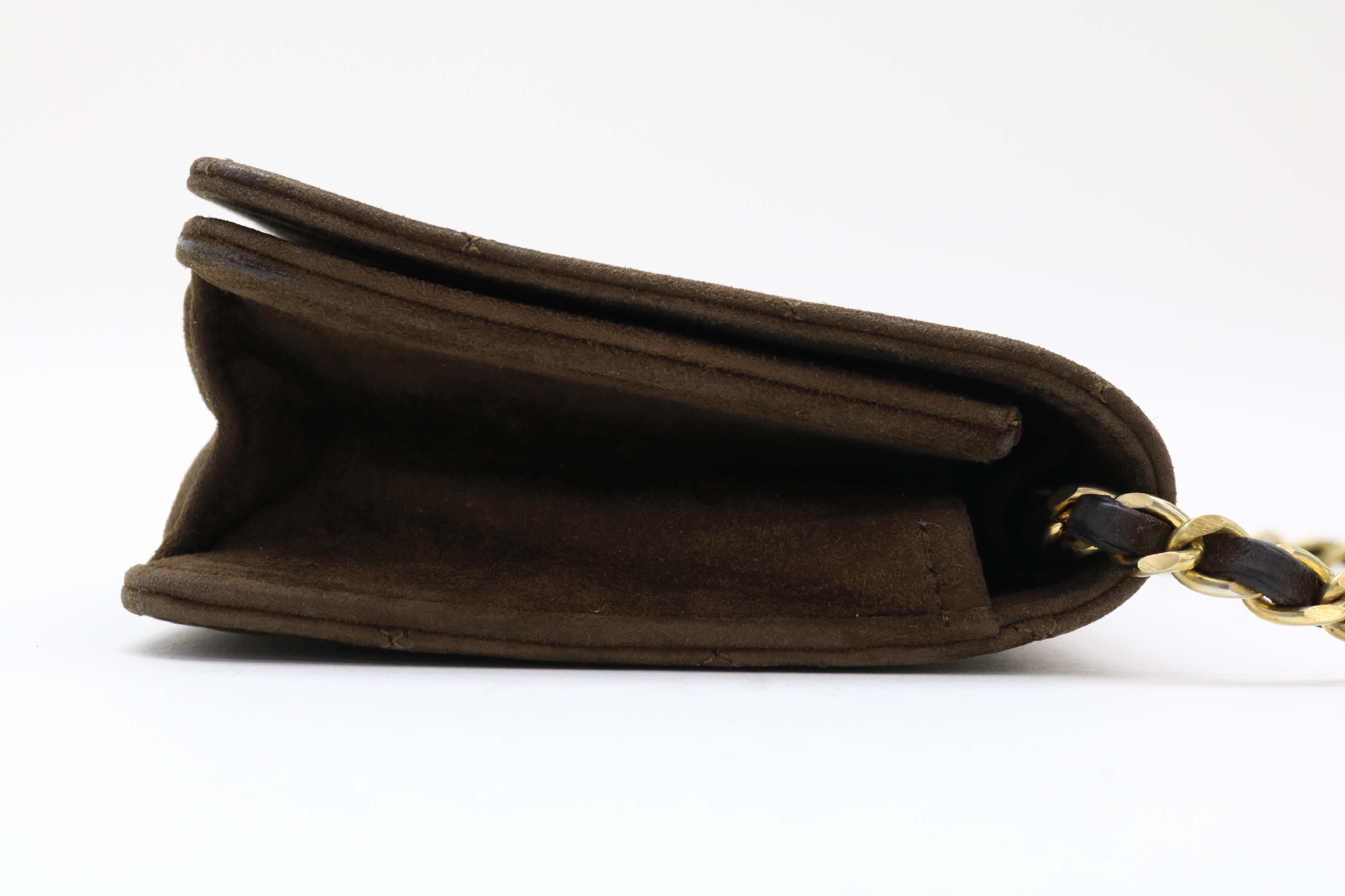 Mini Matelassé Leather Push-Lock Chain Shoulder Bag — view 4